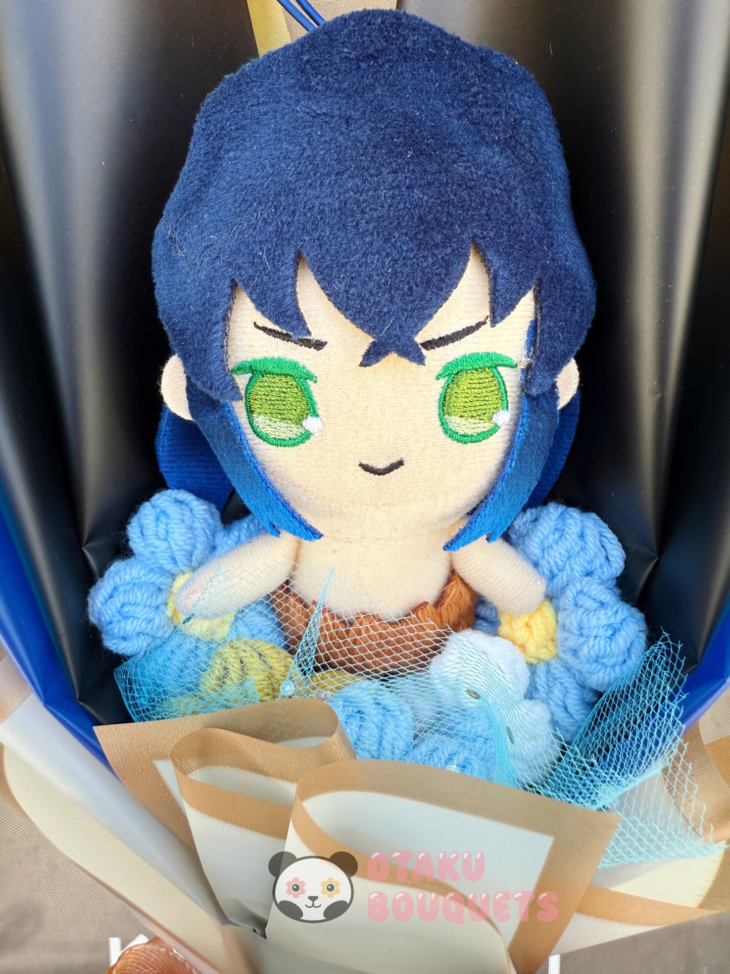 Small Kawaii Japanese Plushie Inosuke Demon Slayer Plush Bouquet