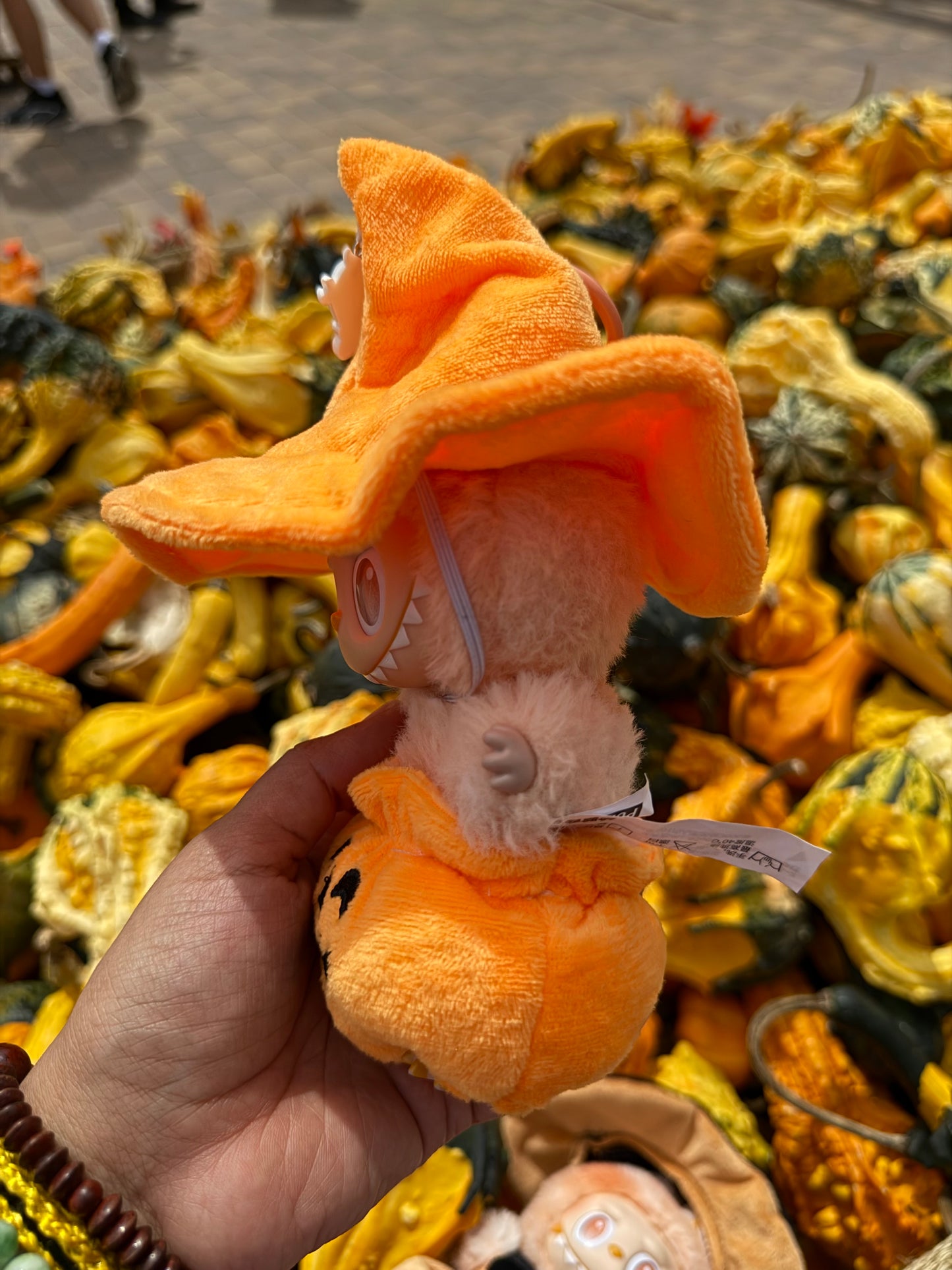 Pumpkin Halloween Doll Labubu Anime Costume Cosplay Clothes 17cm