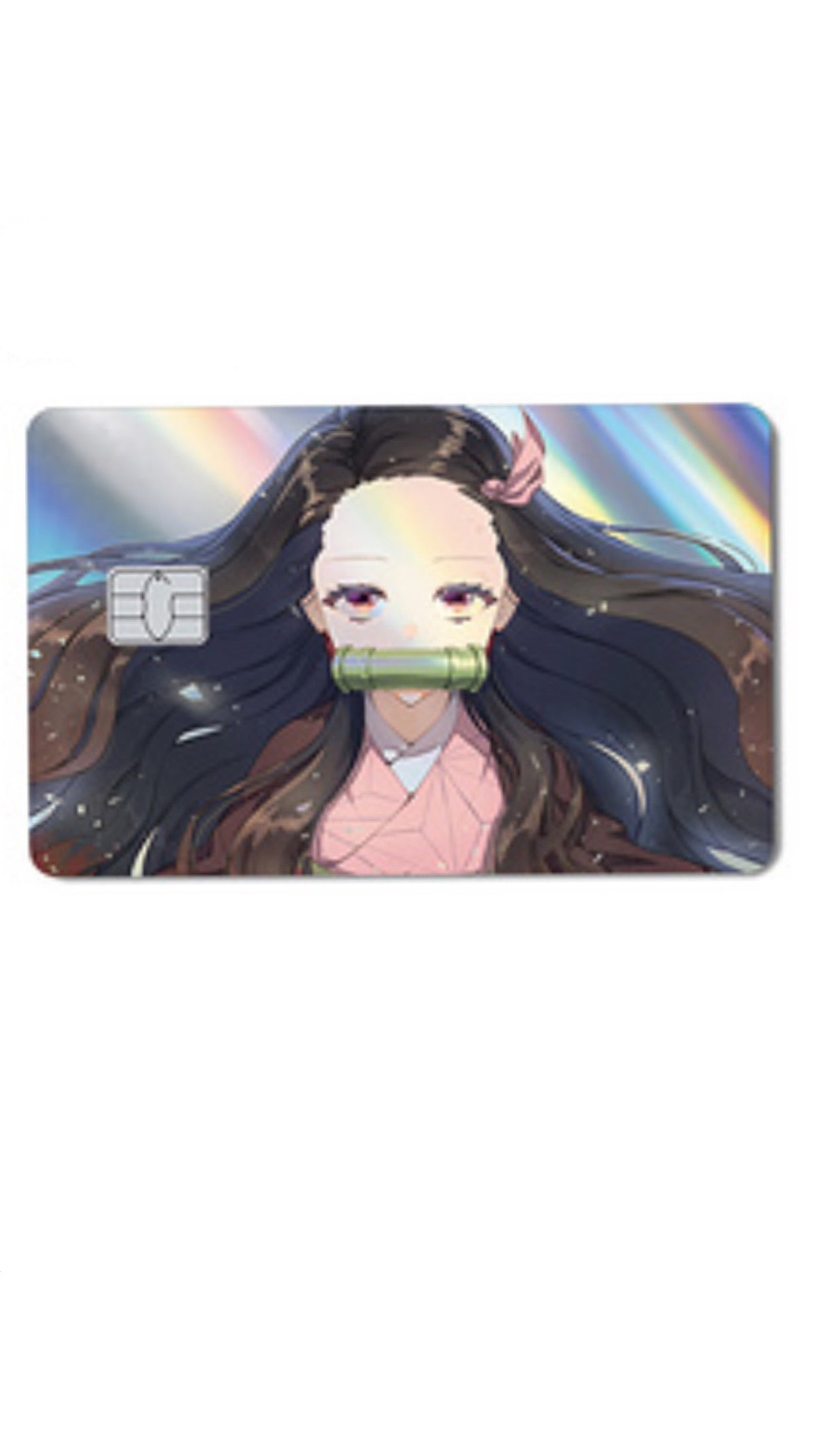 Nezuko Holographic Demon Slayer Credit Card Sticker