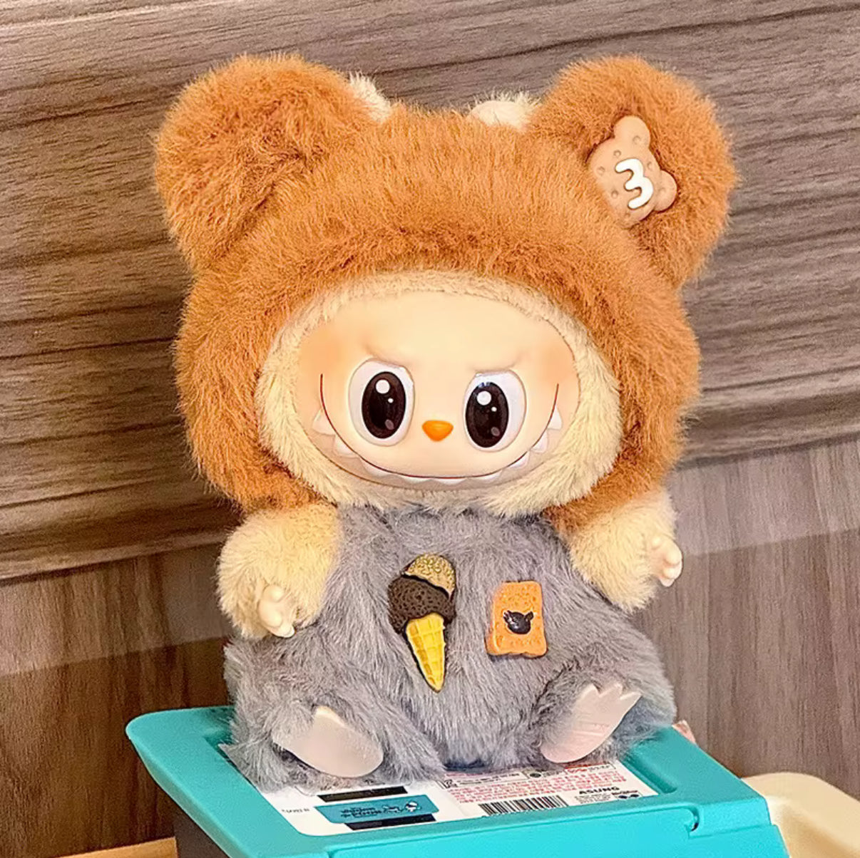 Honey Bear Halloween Doll Labubu Anime Costume Cosplay Clothes 17cm