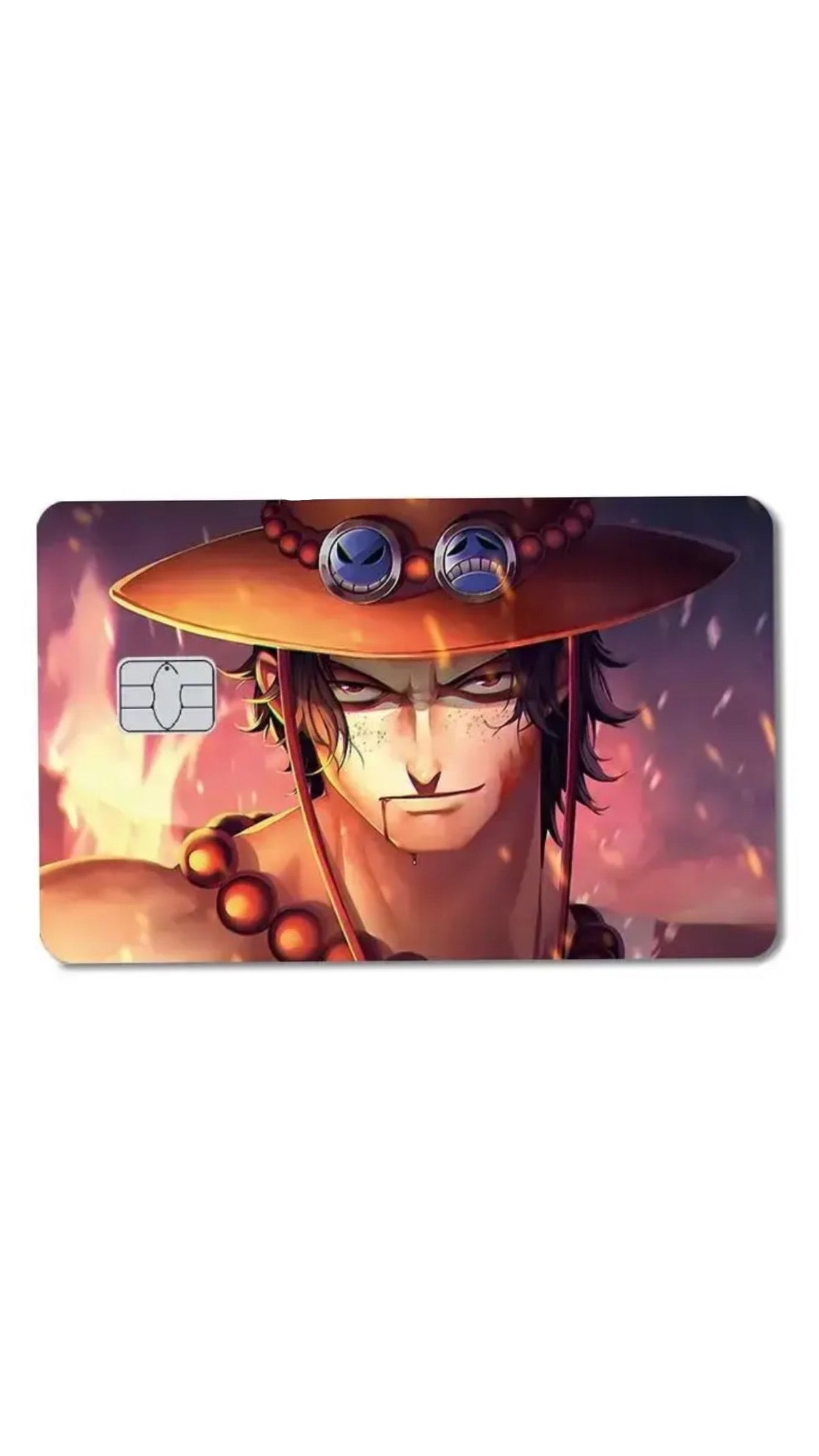 Fire Fist Ace One Piece Credit Card Sticker