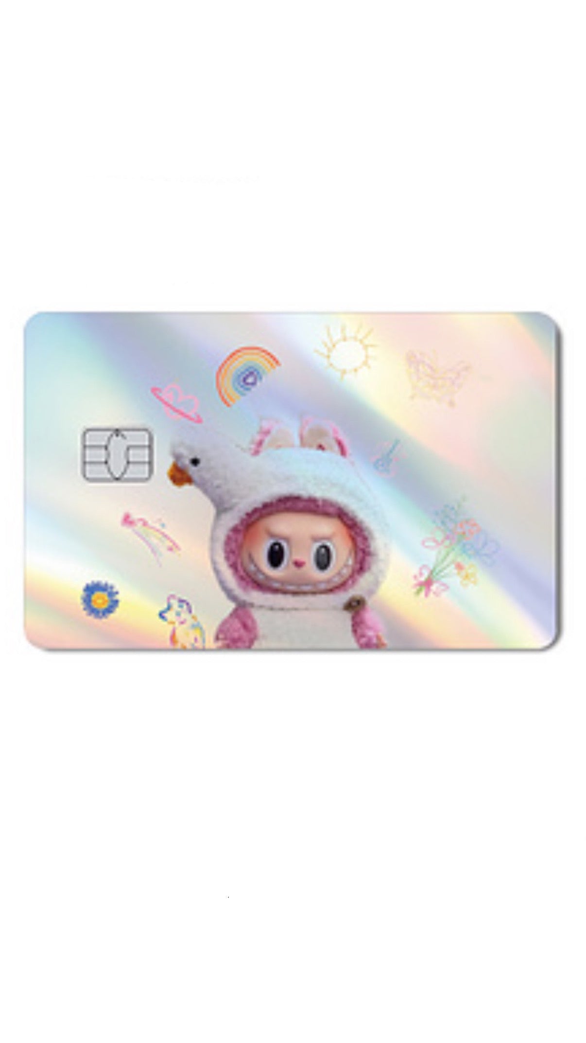 Labubu Goose Holographic Credit Card Sticker