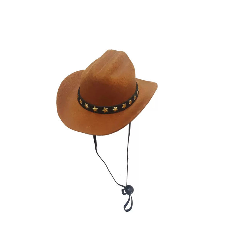 Cowboy Hat Fashion Kawaii Cute Doll Labubu Outfit Clothes 17cm