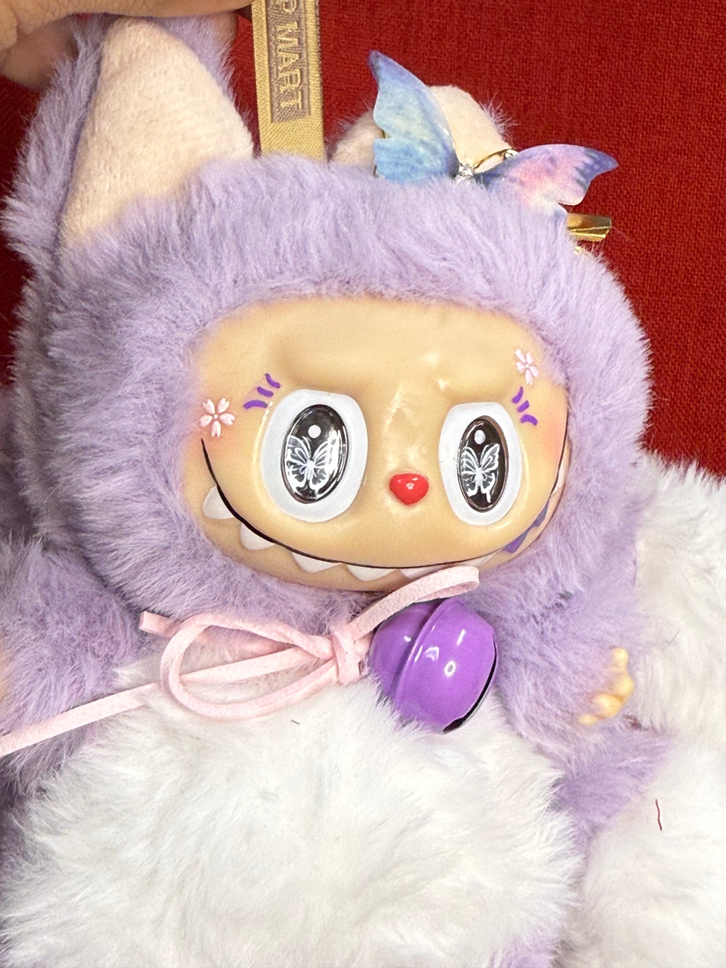 Lavender Custom Nine-tailed Handmade Fluffy Labubu