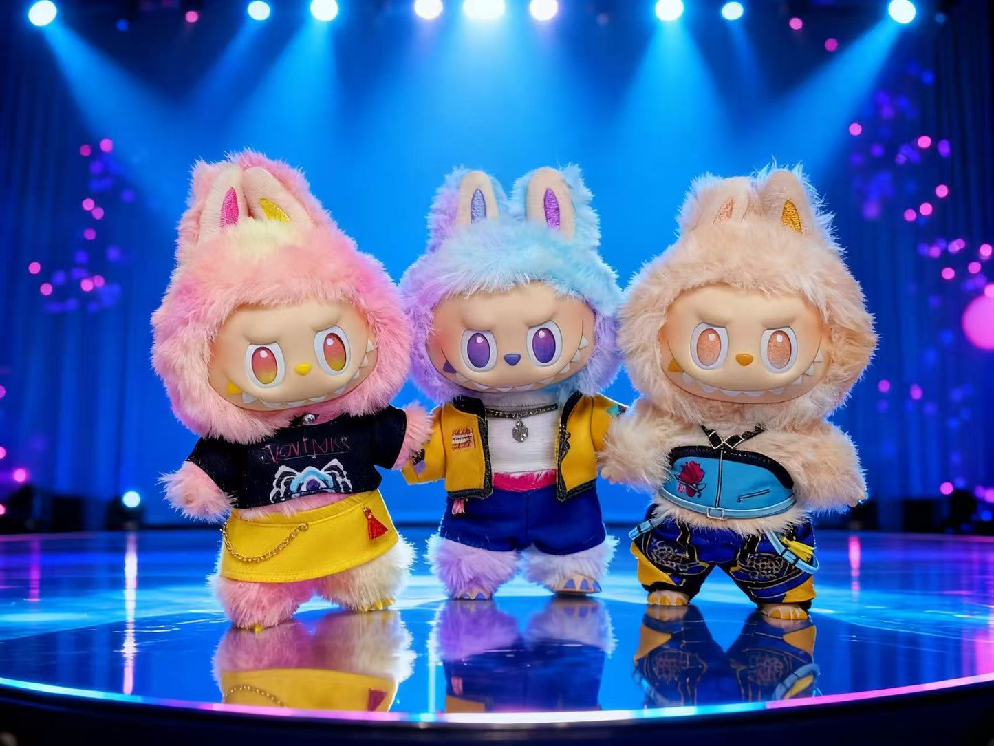 Korean Demon Hunters Girl Band 17cm Doll Anime Costume Cosplay Clothes