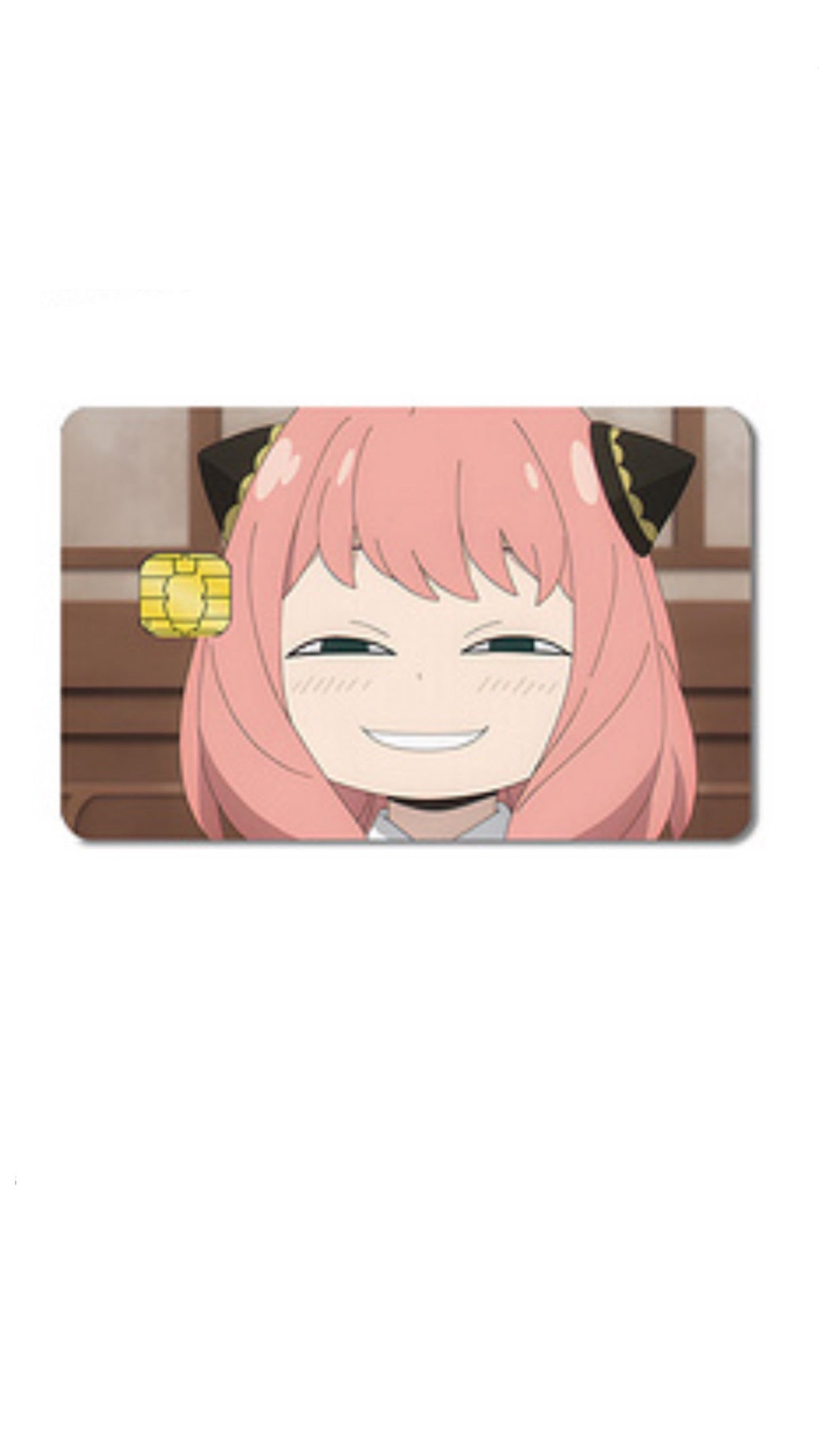 Anya Smirk Spy X Family Credit Card Sticker