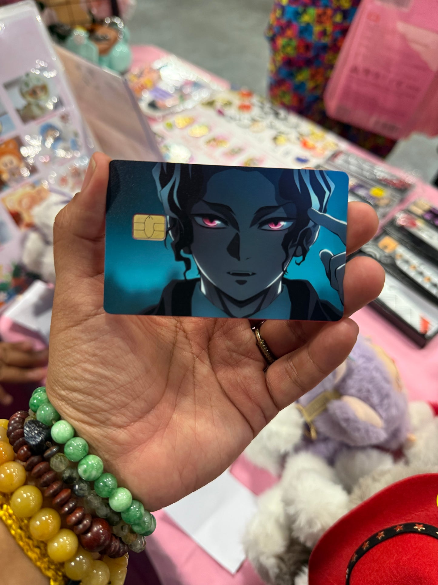 Muzan Infinity Castle Demon Slayer Anime Credit Card Sticker