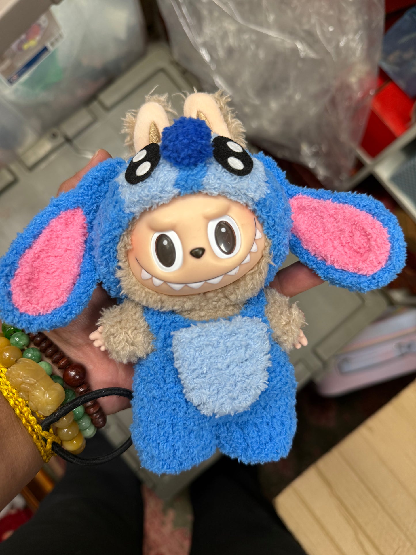 Blue Alien Crochet 17cm Doll Anime Costume Cosplay Clothes