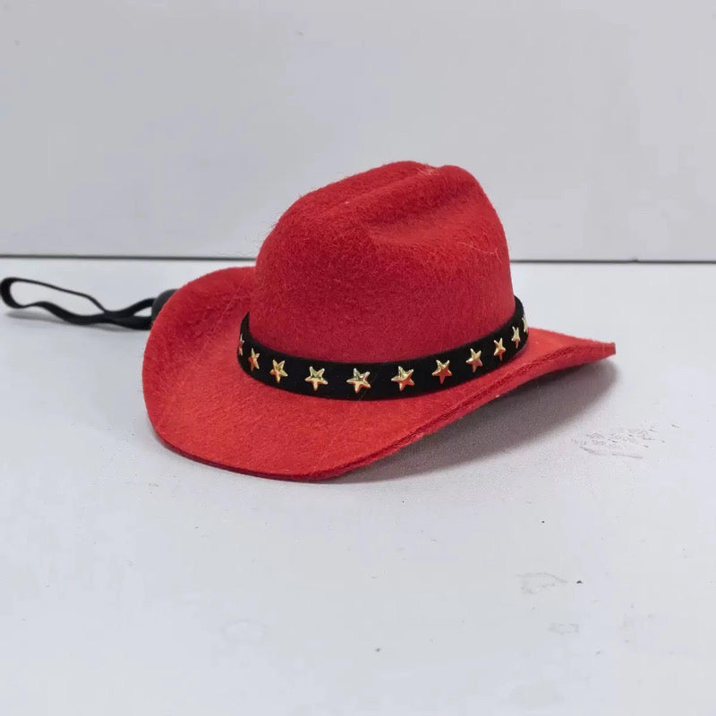 Cowboy Hat Fashion Kawaii Cute Doll Labubu Outfit Clothes 17cm