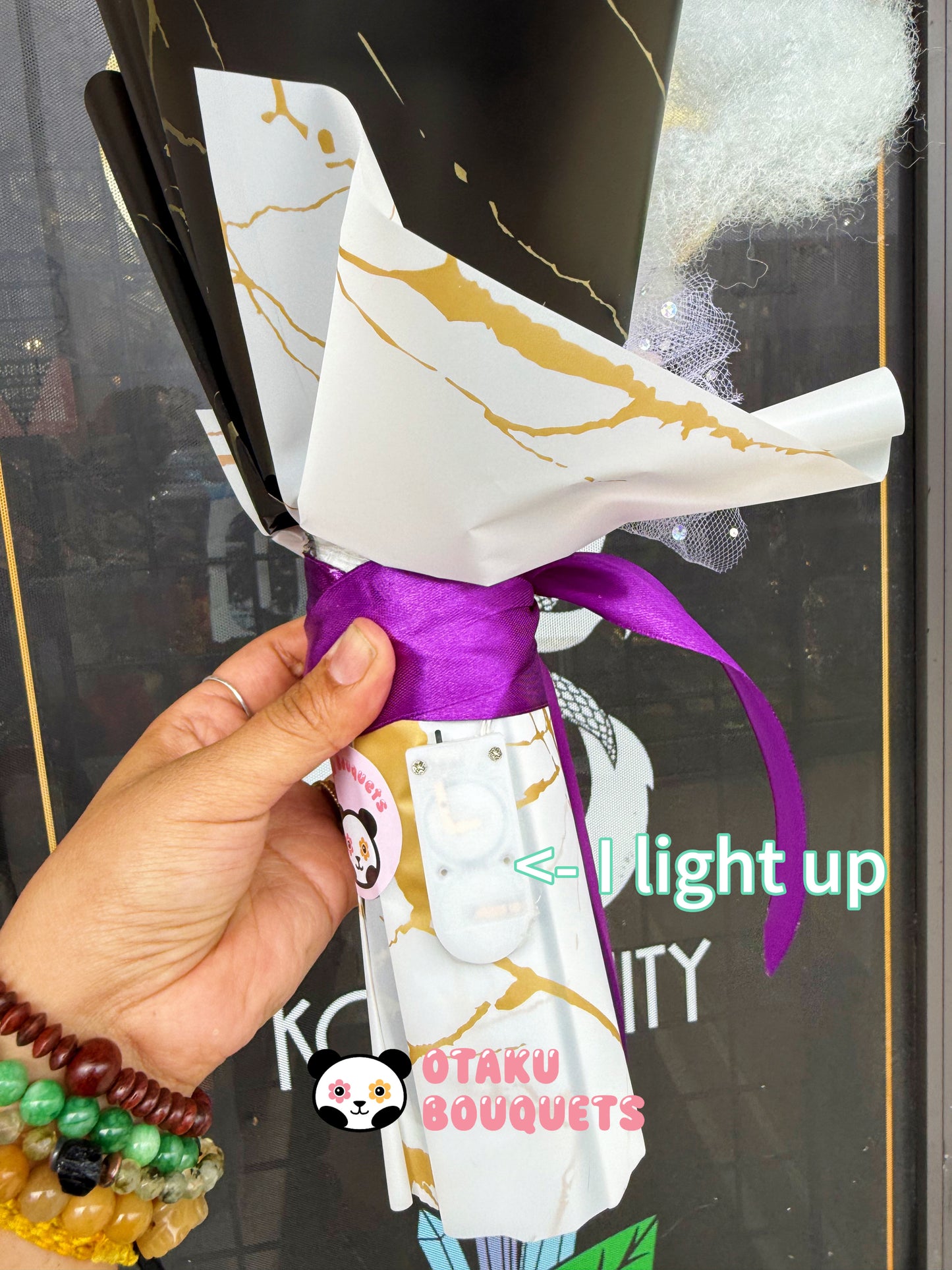 Rubber Pirate Vs Blue Dragon Light Up Anime Plushie Crochet Flower Bouquet