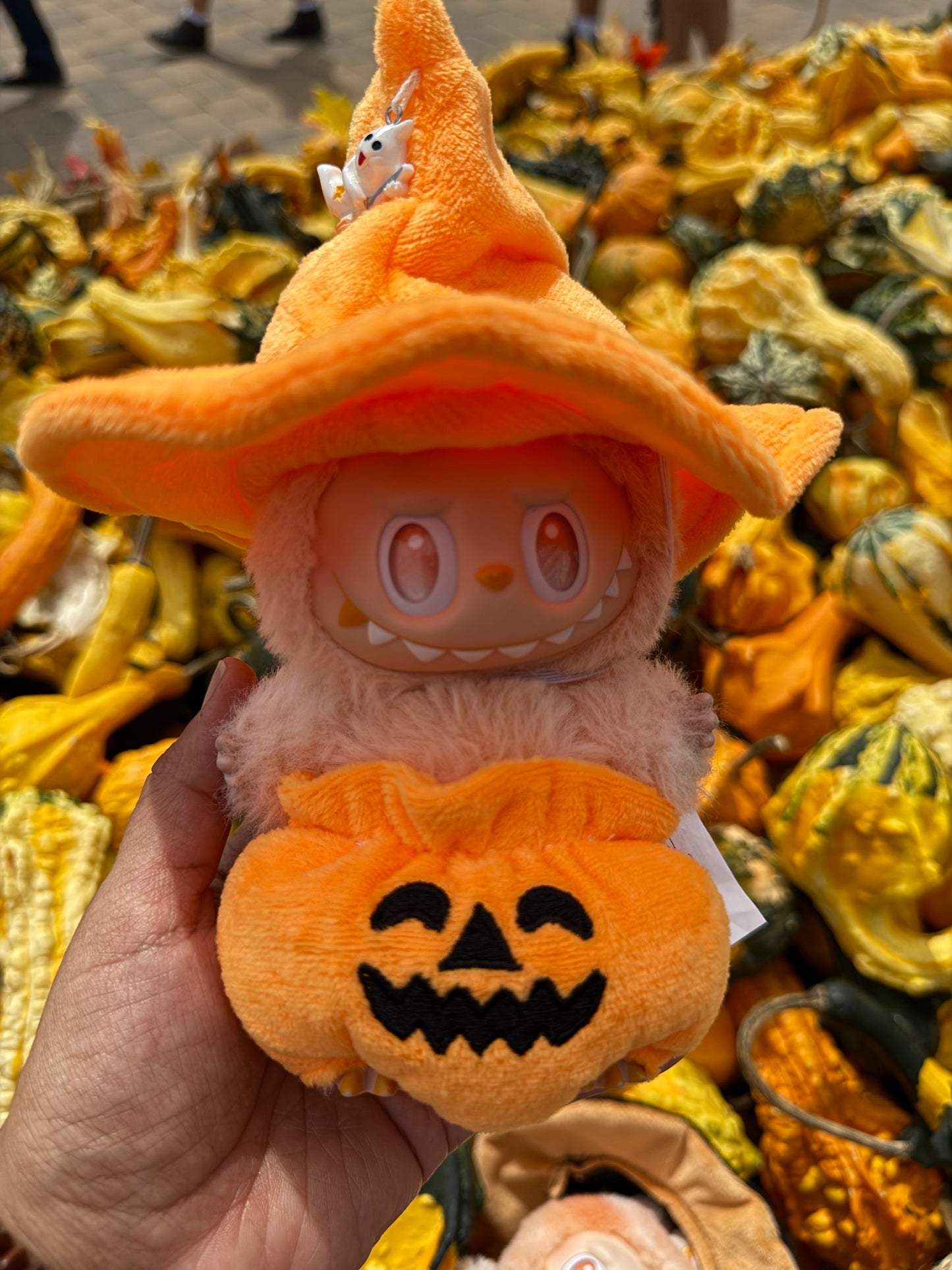 Pumpkin Halloween Doll Labubu Anime Costume Cosplay Clothes 17cm