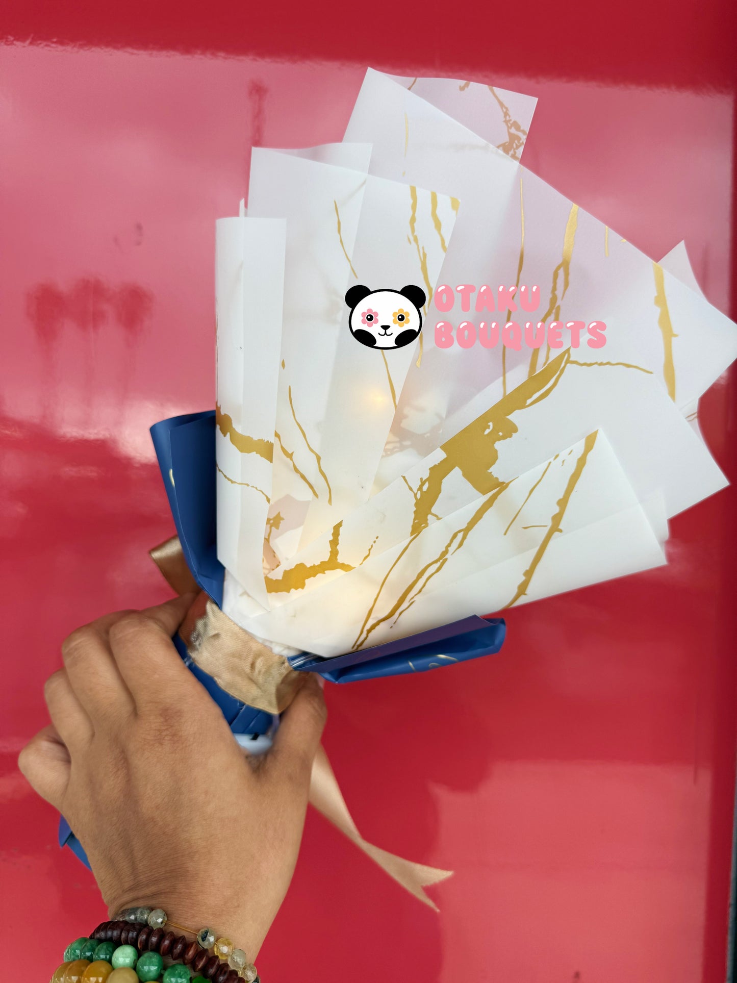 Derpy Light Up Gold Hoonam K-pop Demon Hunter Plush Bouquet
