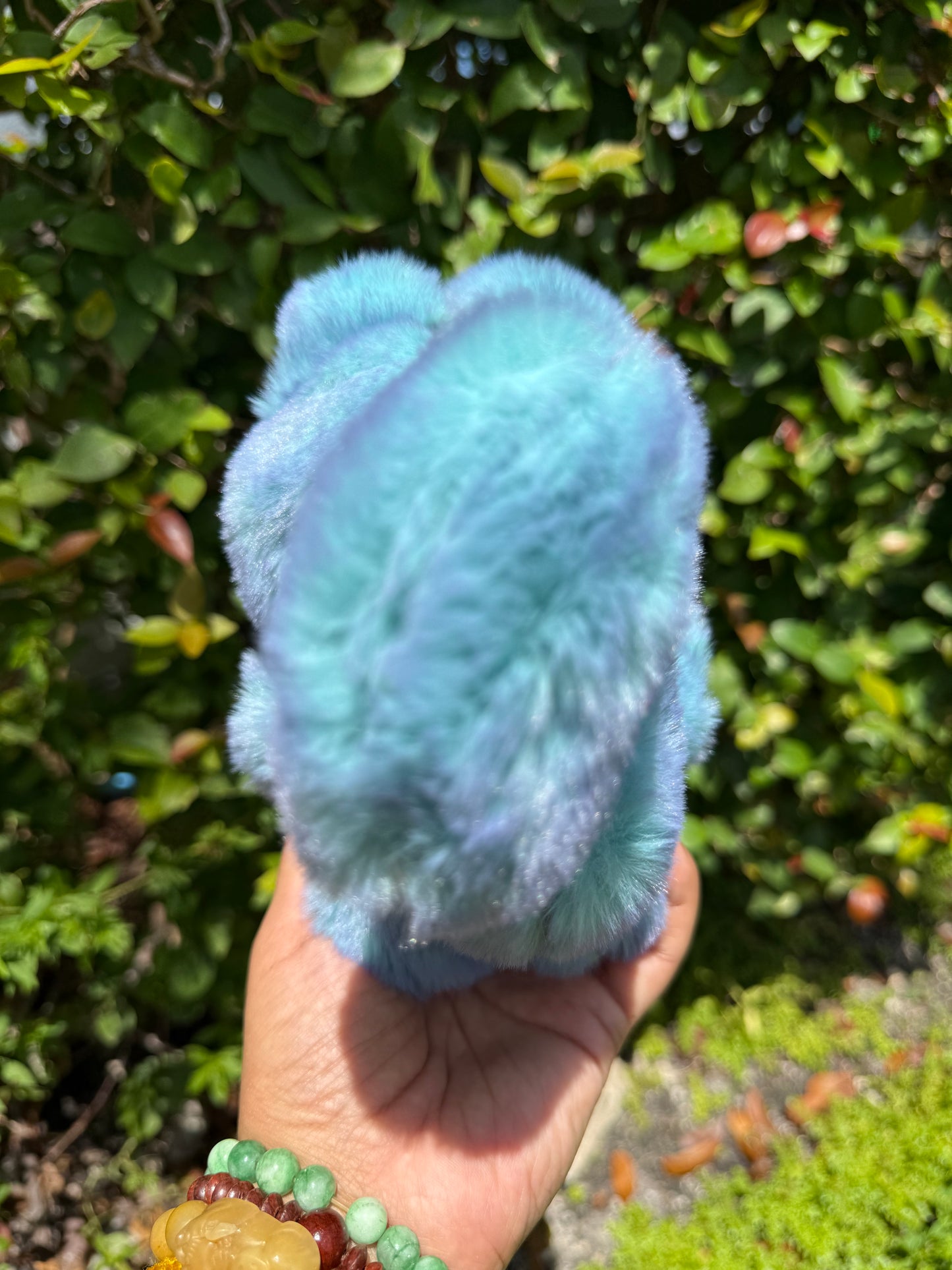 Squirrel Two Toned Blue and Purple Custom Handmade Fluffy Labubu