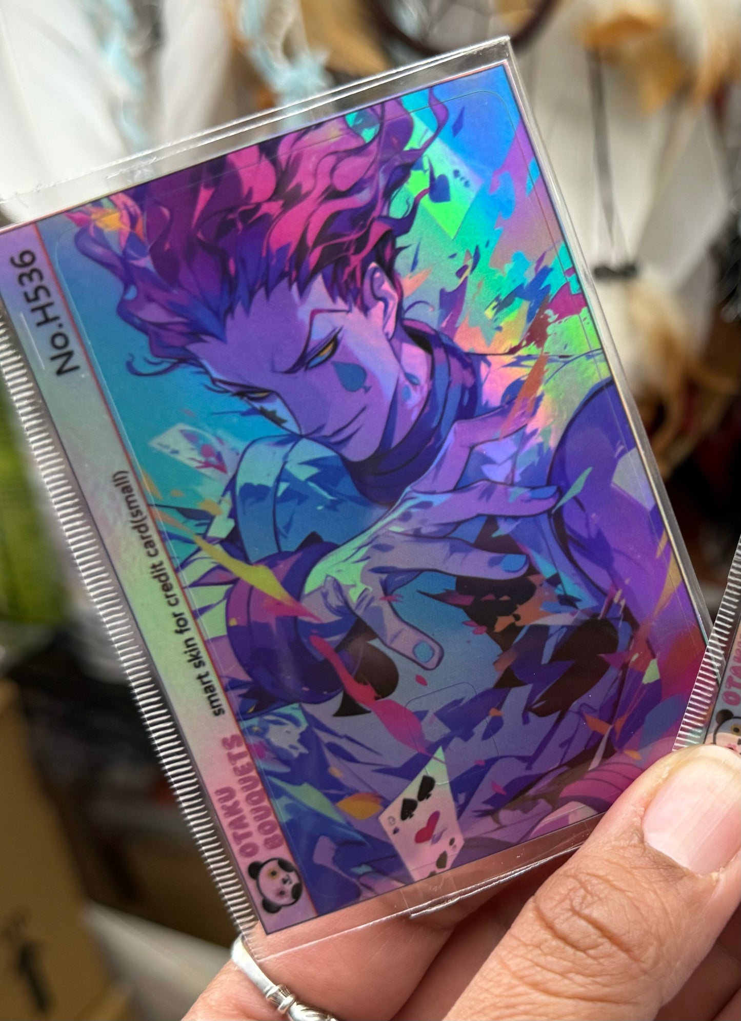 Hisoka Holo Hunter X Hunter Anime Credit Card Sticker