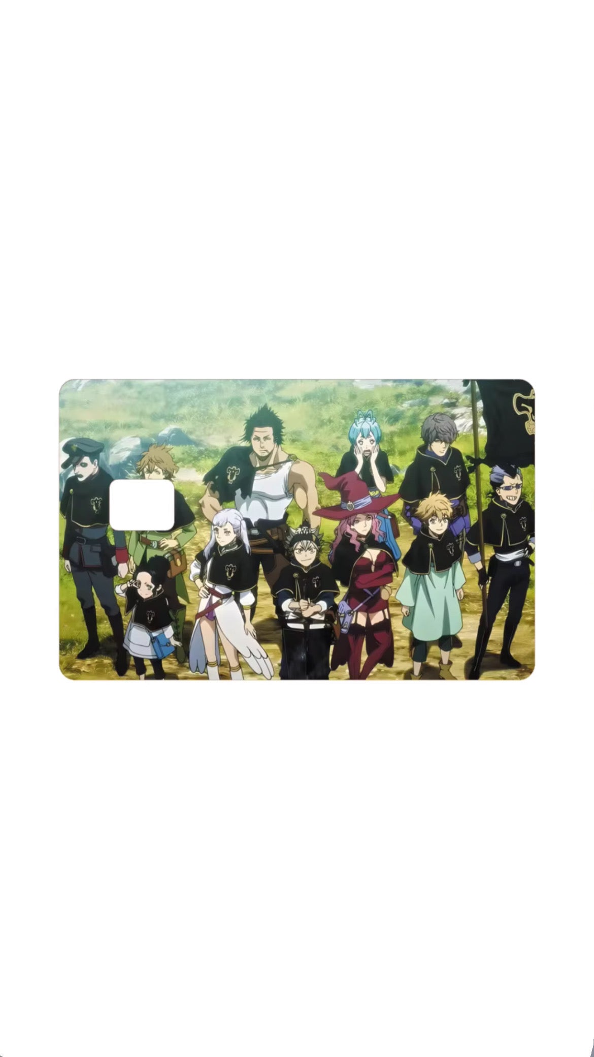 Black Bulls Black Clover Anime Credit Card Sticker