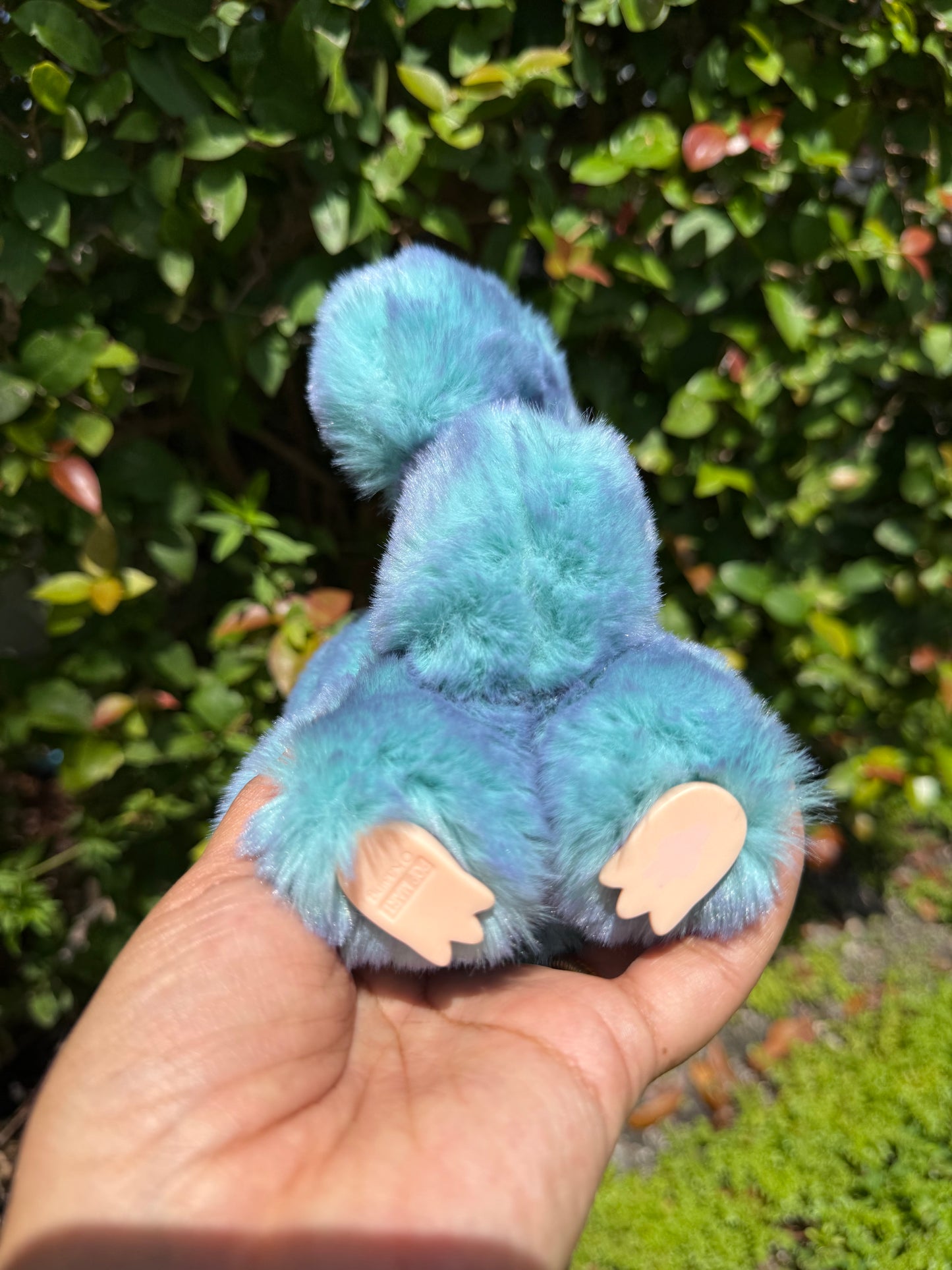 Squirrel Two Toned Blue and Purple Custom Handmade Fluffy Labubu
