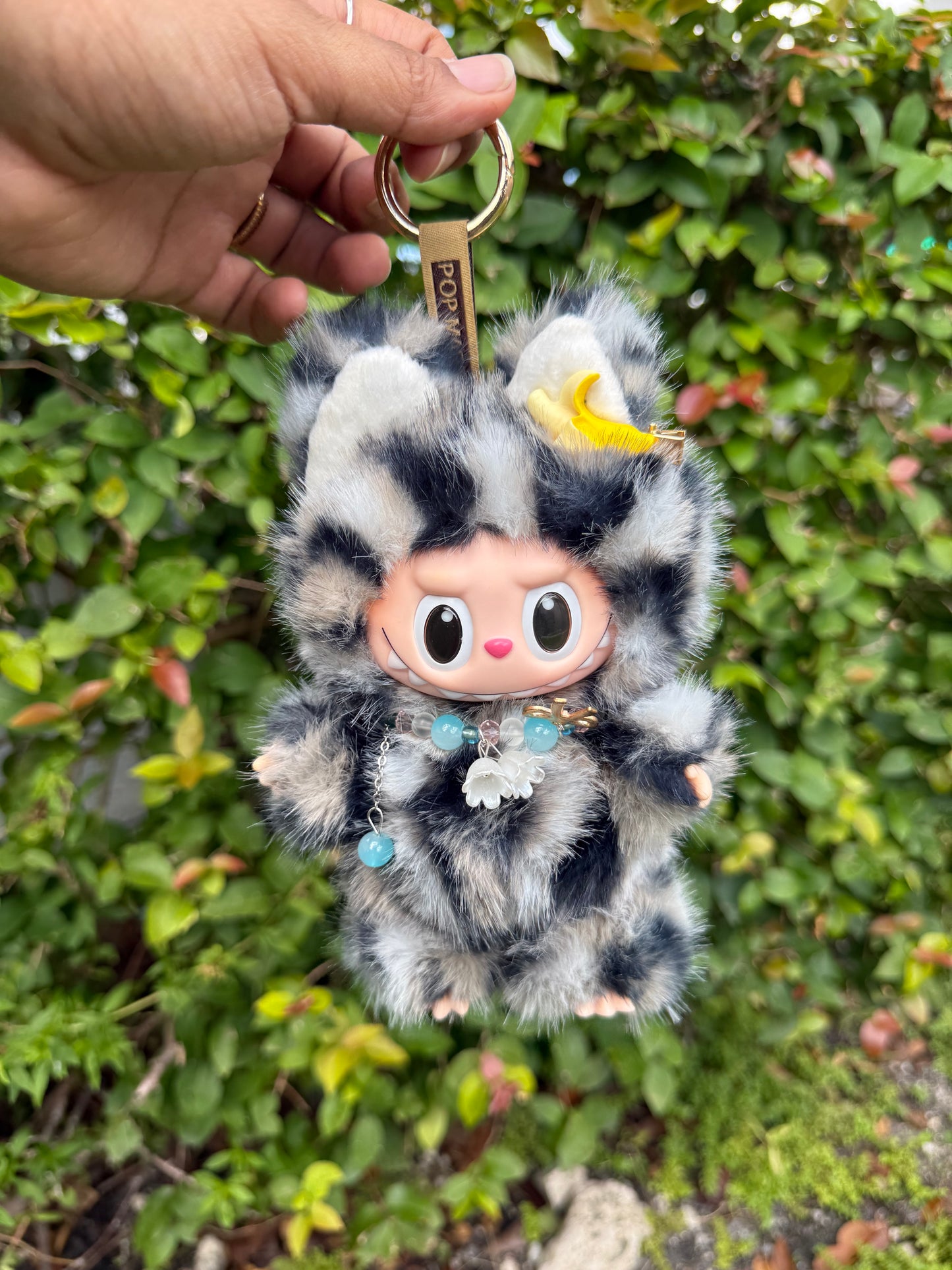 Leopard Cat Custom Handmade Fluffy Labubu