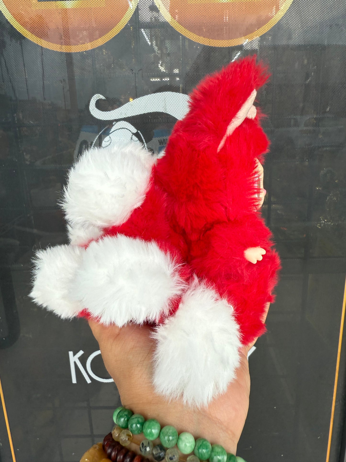 Red Custom Nine-tailed Handmade Fluffy Labubu