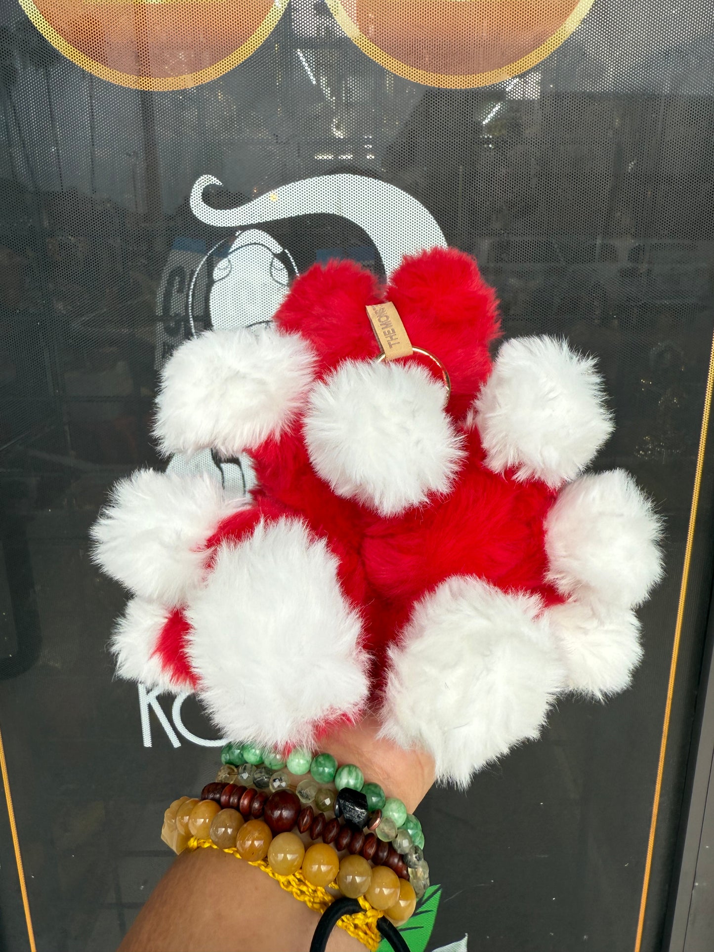Red Custom Nine-tailed Handmade Fluffy Labubu