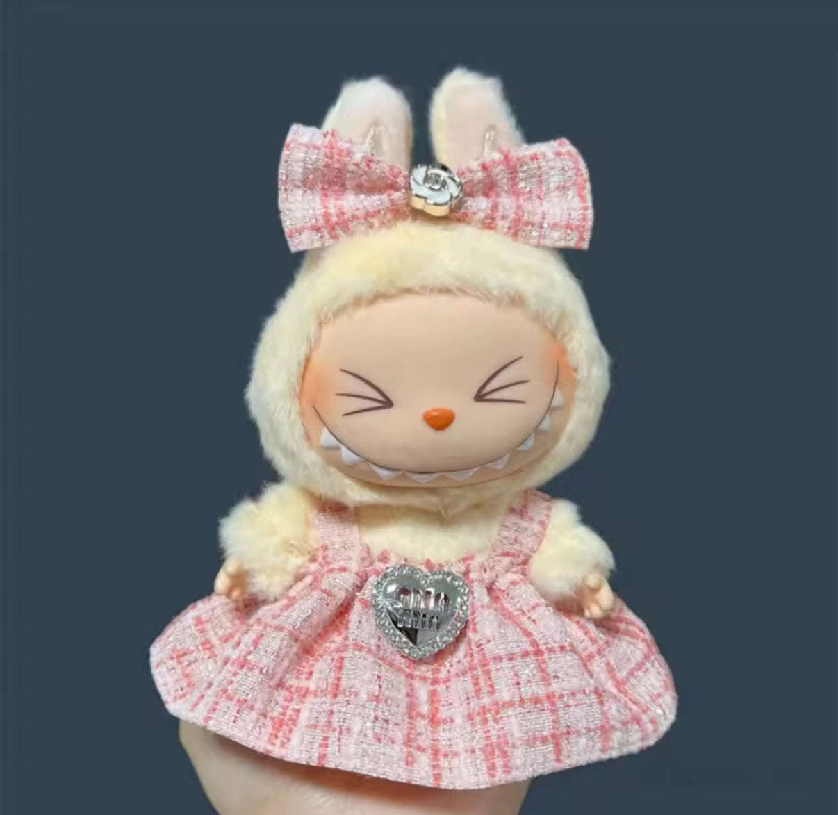 Miu Miu Dress Fancy Fashion Designer Kawaii Cute Doll Labubu Outfit Clothes 17cm