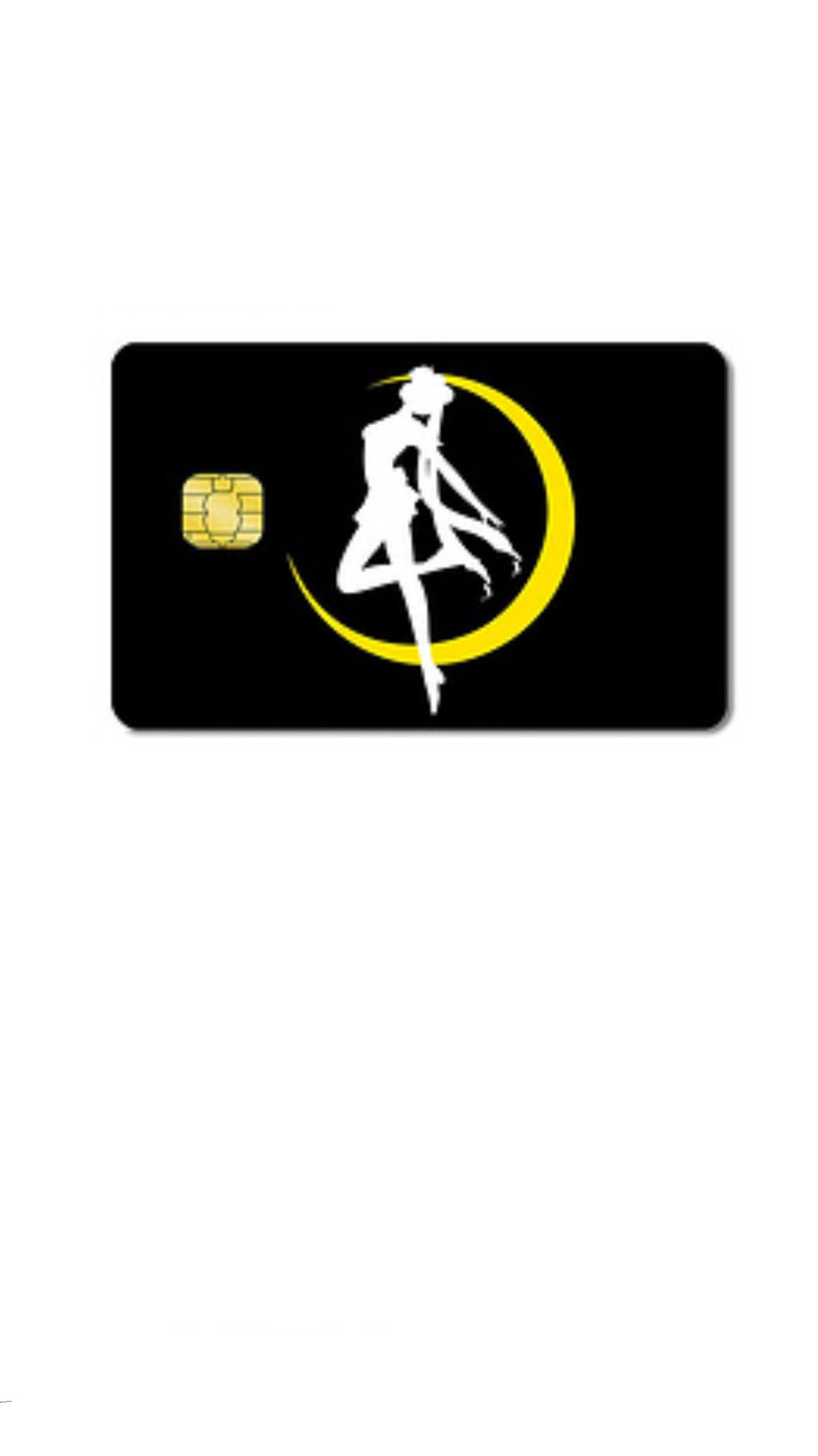 Sailor Moon Silhouette Credit Card Sticker