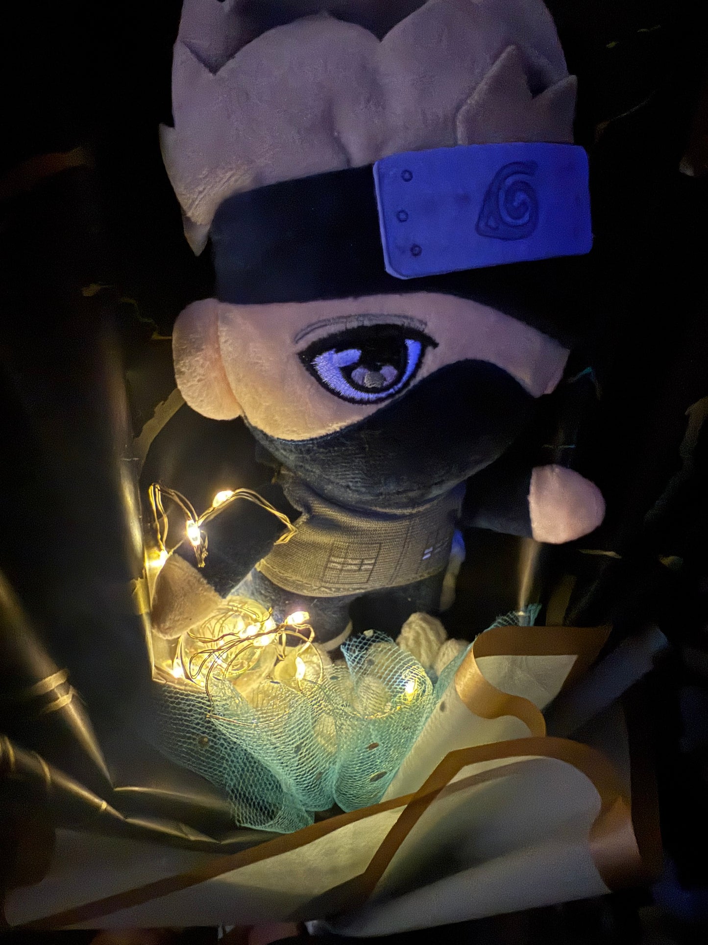 Japanese Plushie Kakashi Light Up Demon Slayer Plush Bouquet