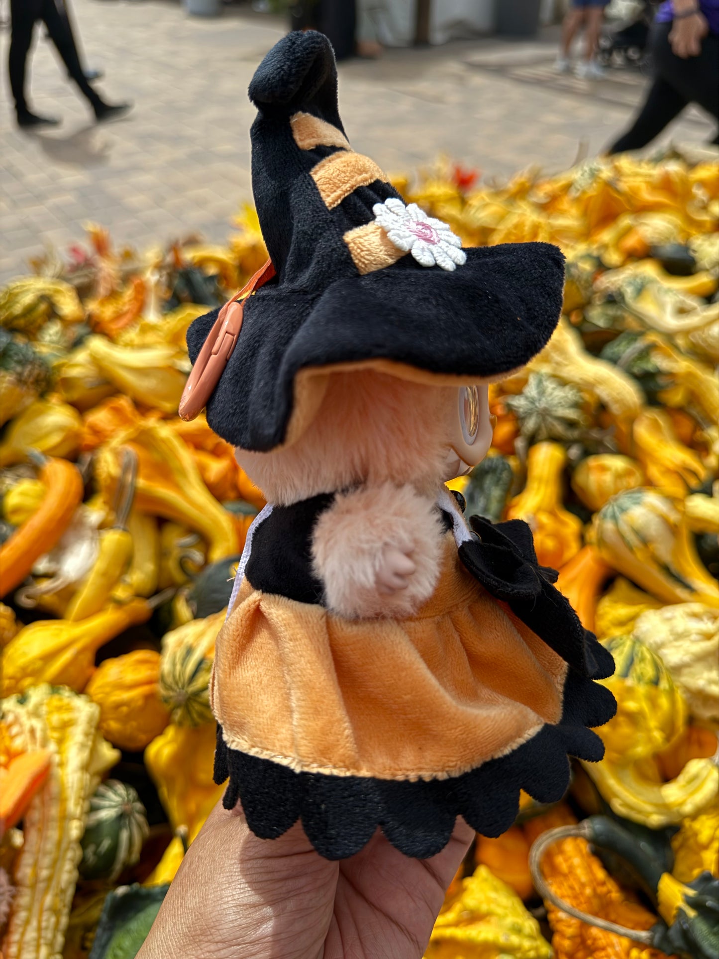 Pumpkin Witch Dress Halloween Doll Labubu Anime Costume Cosplay Clothes 17cm