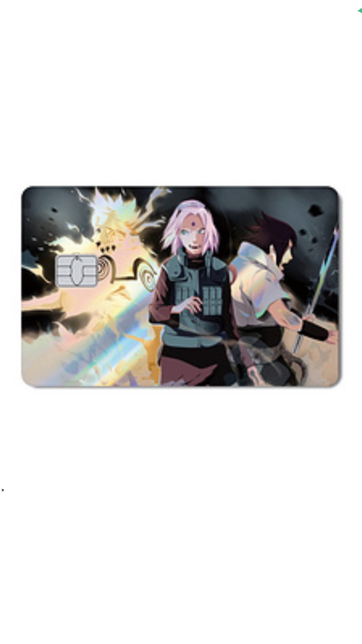 Naruto Saskue and Sakura Holographic Credit Card Sticker