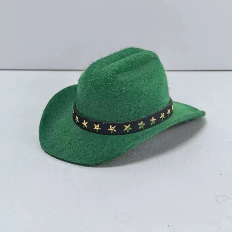 Cowboy Hat Fashion Kawaii Cute Doll Labubu Outfit Clothes 17cm