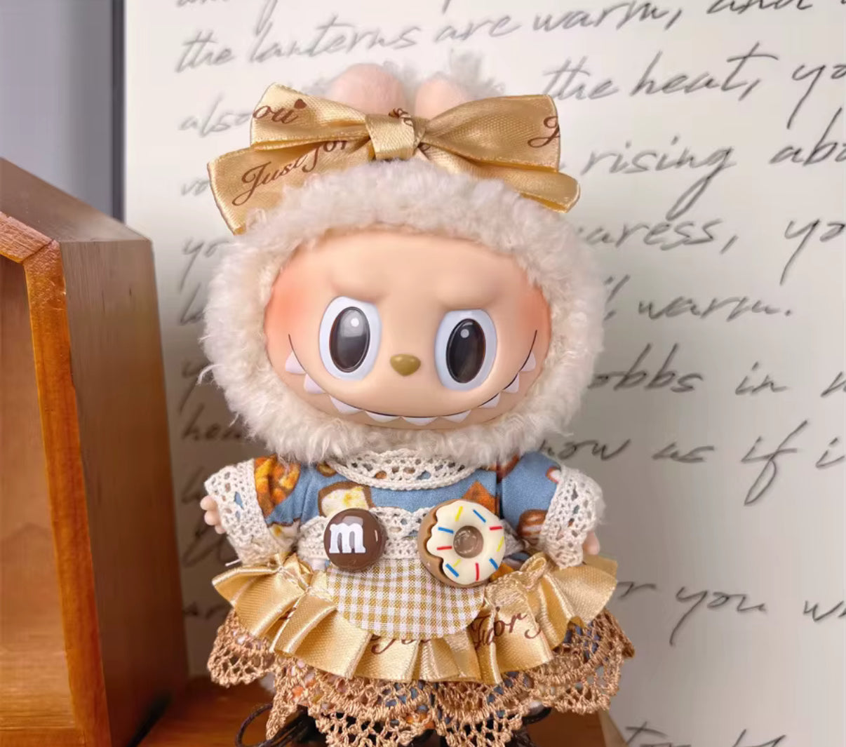 Donuts Baked Goods M&M Outfit Set Dress Kawaii Cute Doll Outfit Clothes 17cm