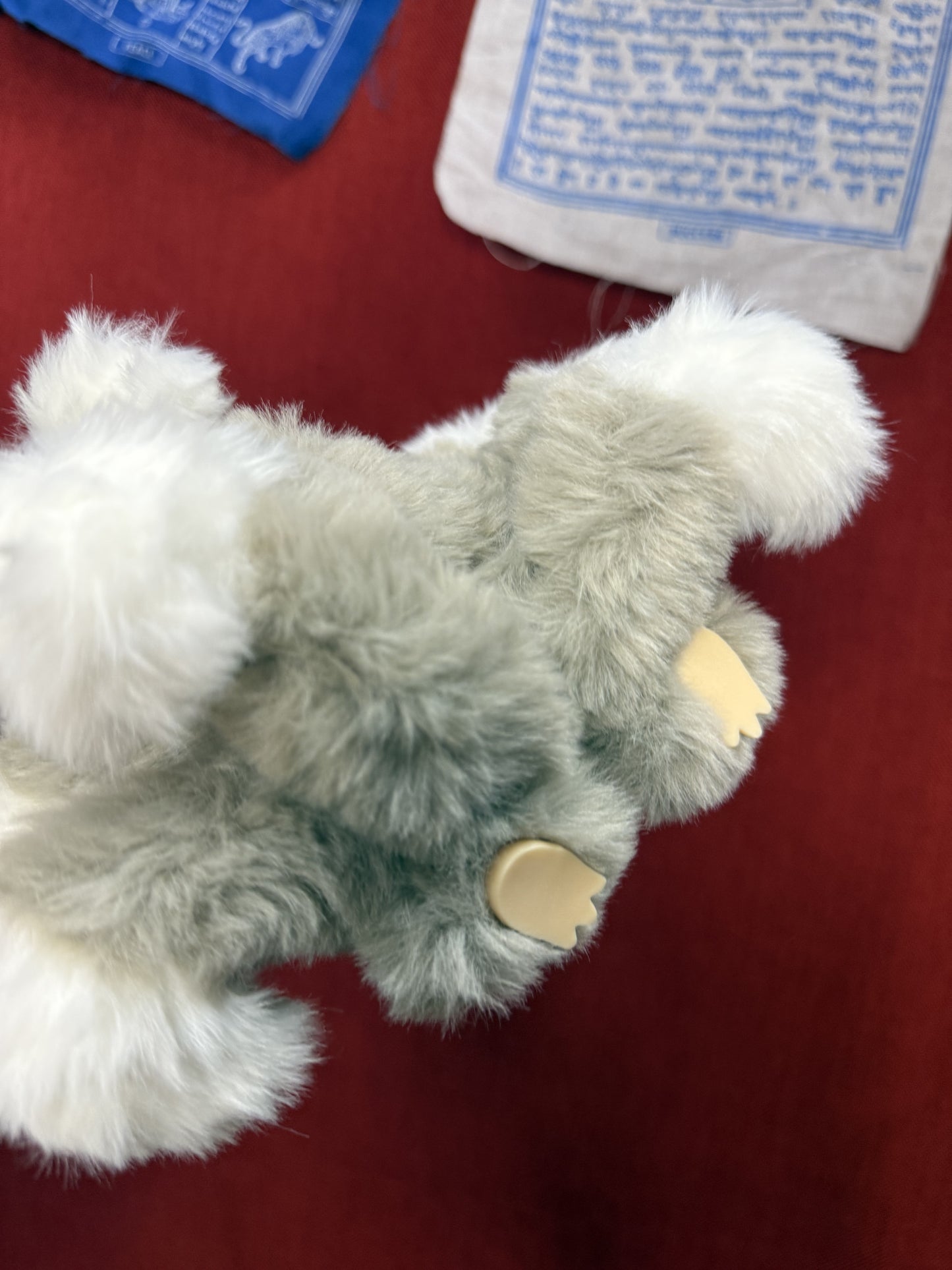 Gray Custom Nine-tailed Handmade Fluffy Labubu