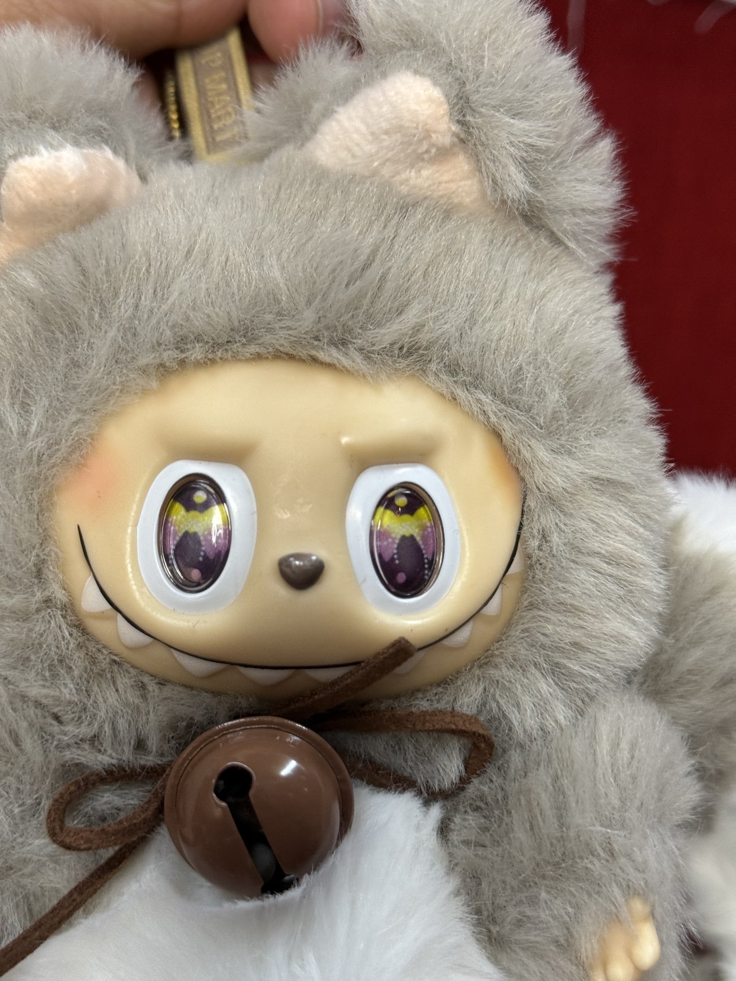 Gray Custom Nine-tailed Handmade Fluffy Labubu