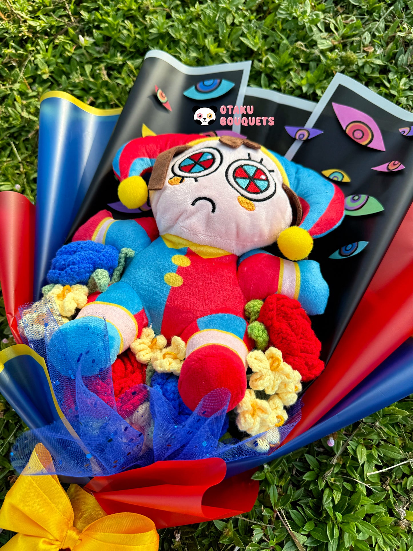 Pomi Circus Plushie Crochet Flower Bouquet