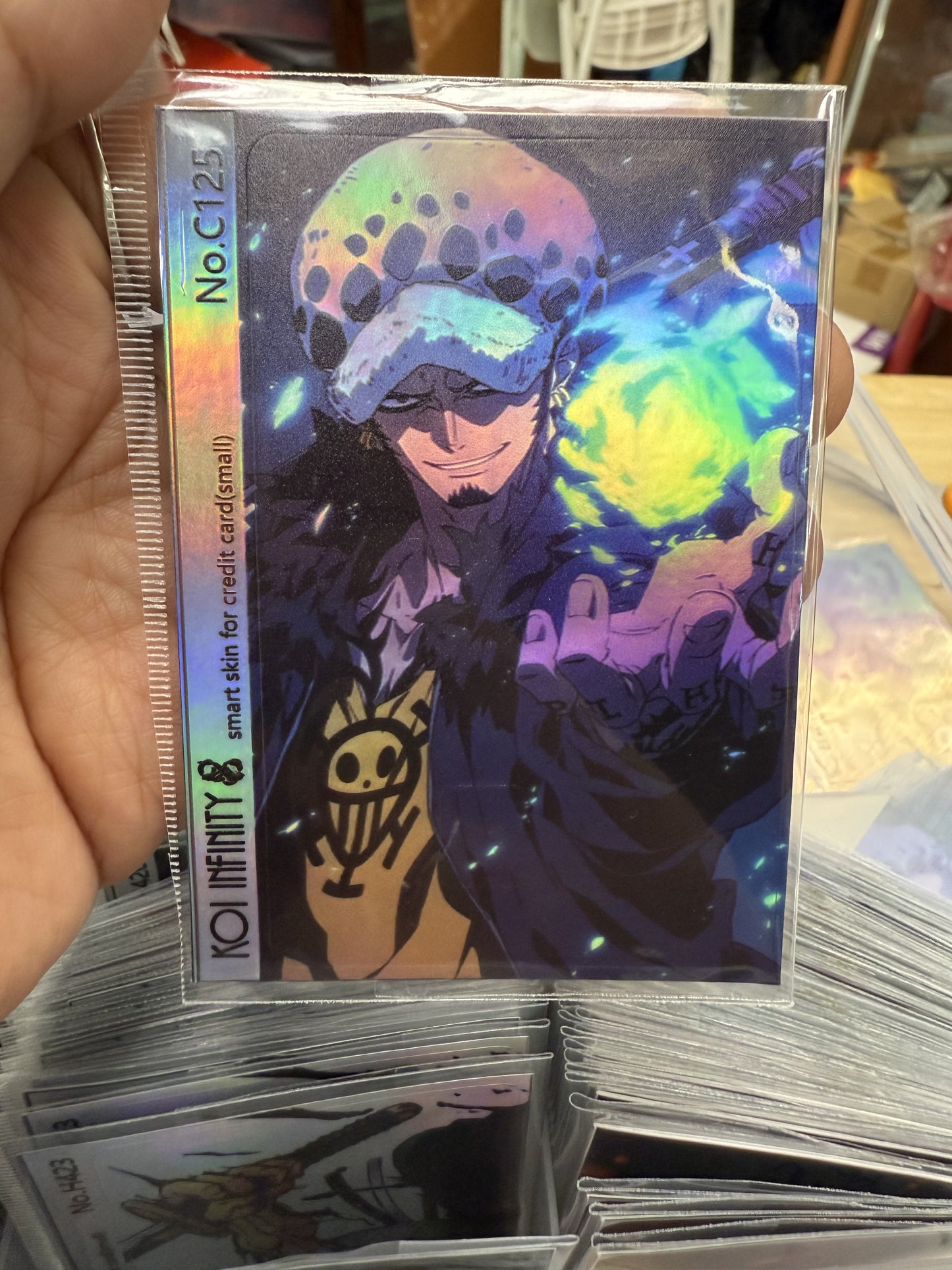 Trafalgar Law Traffy One Piece Anime Credit Card Sticker