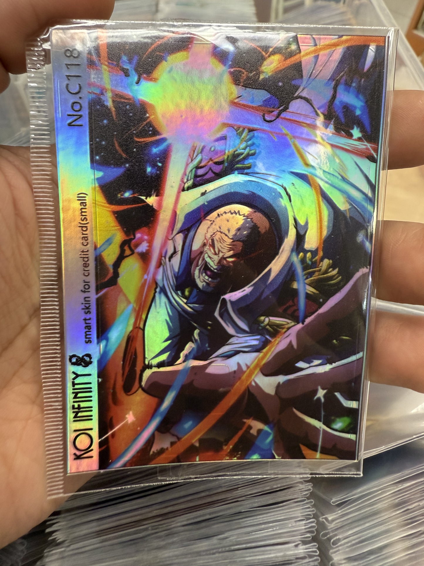 Garp One Piece Anime Credit Card Sticker