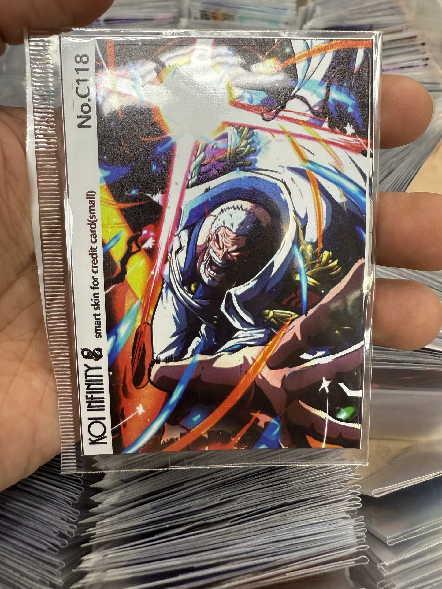 Garp One Piece Anime Credit Card Sticker