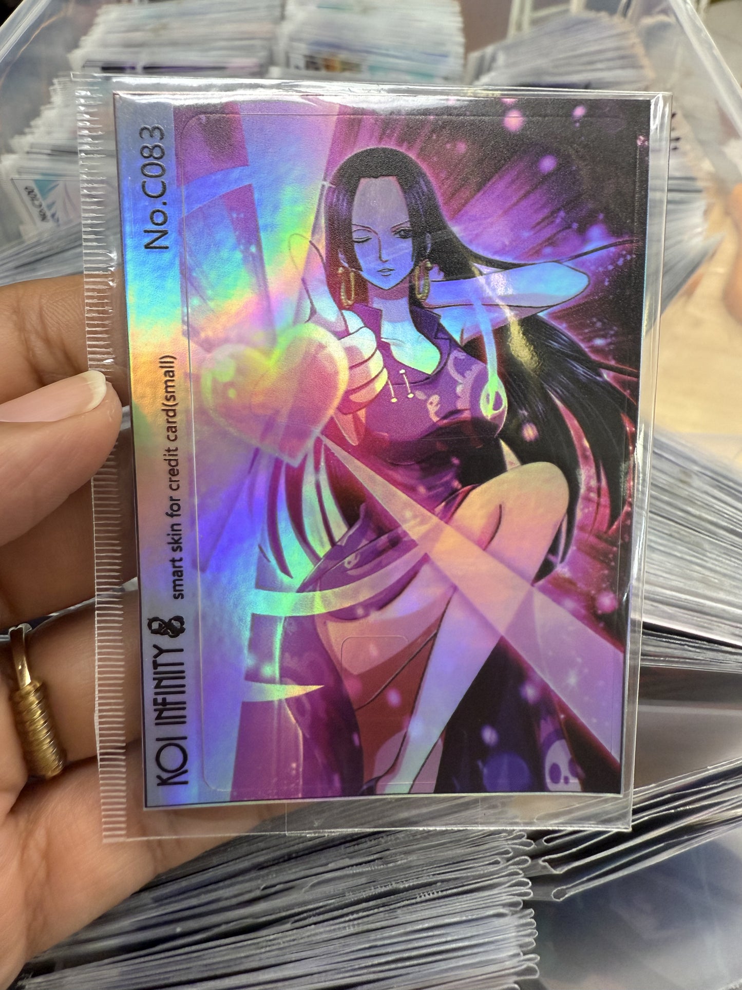 Boa Hancock One Piece Anime Credit Card Sticker