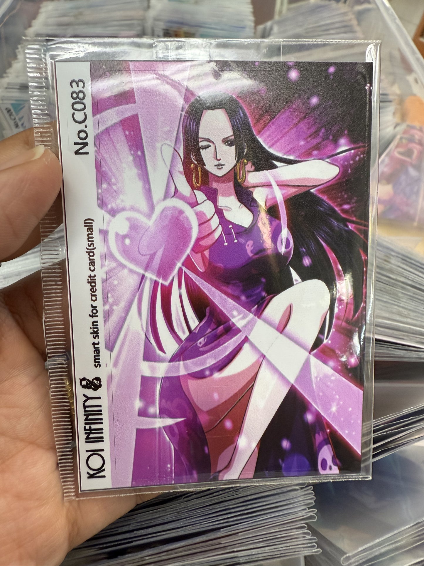 Boa Hancock One Piece Anime Credit Card Sticker