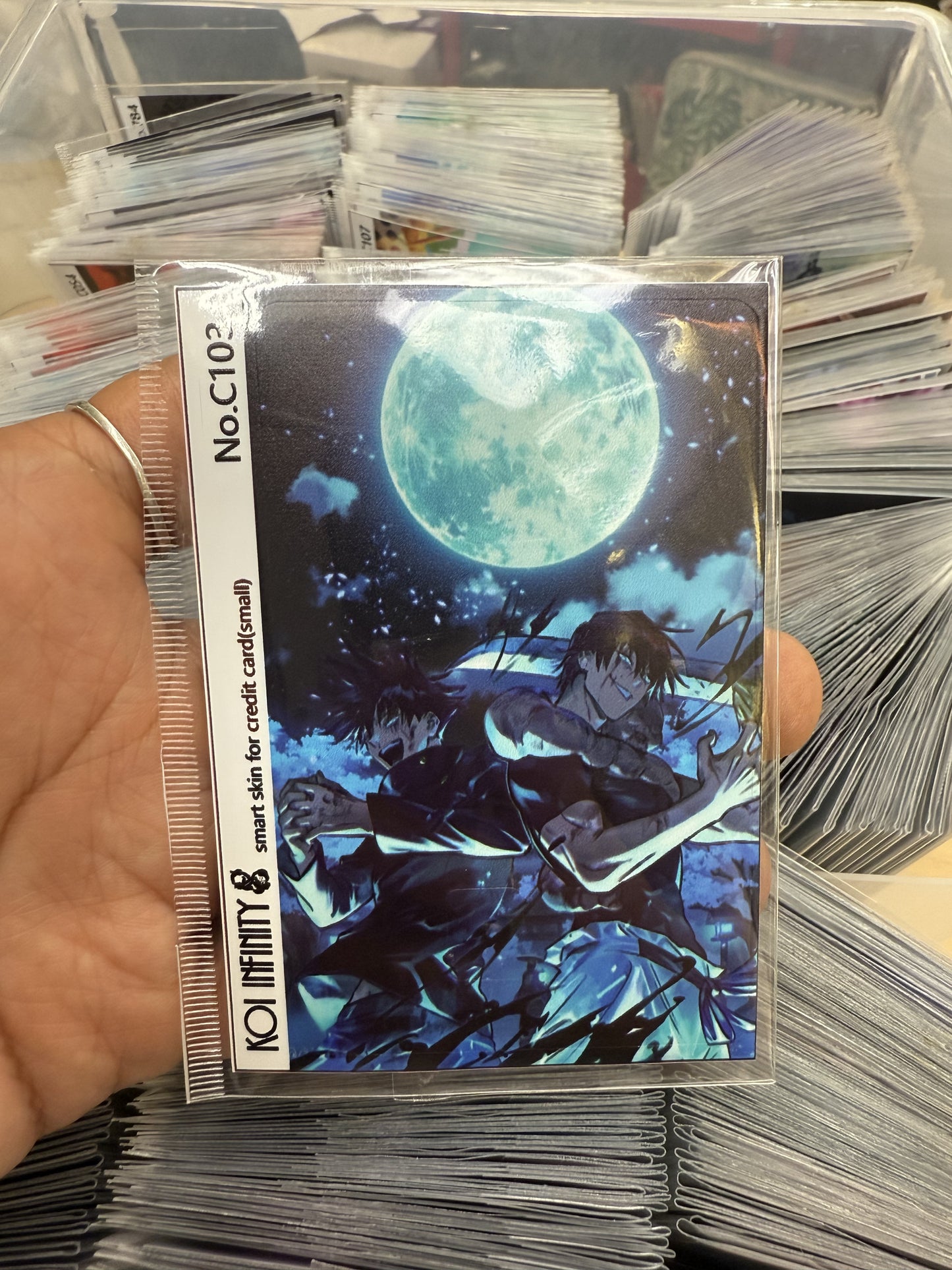 Toji and Megumi Jujitsu Kaisen JJK Anime Credit Card Sticker