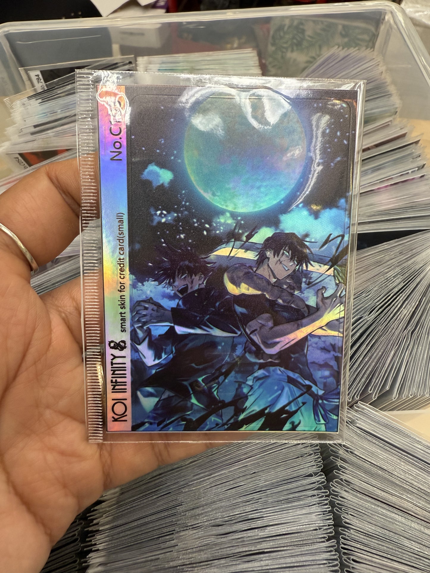 Toji and Megumi Jujitsu Kaisen JJK Anime Credit Card Sticker