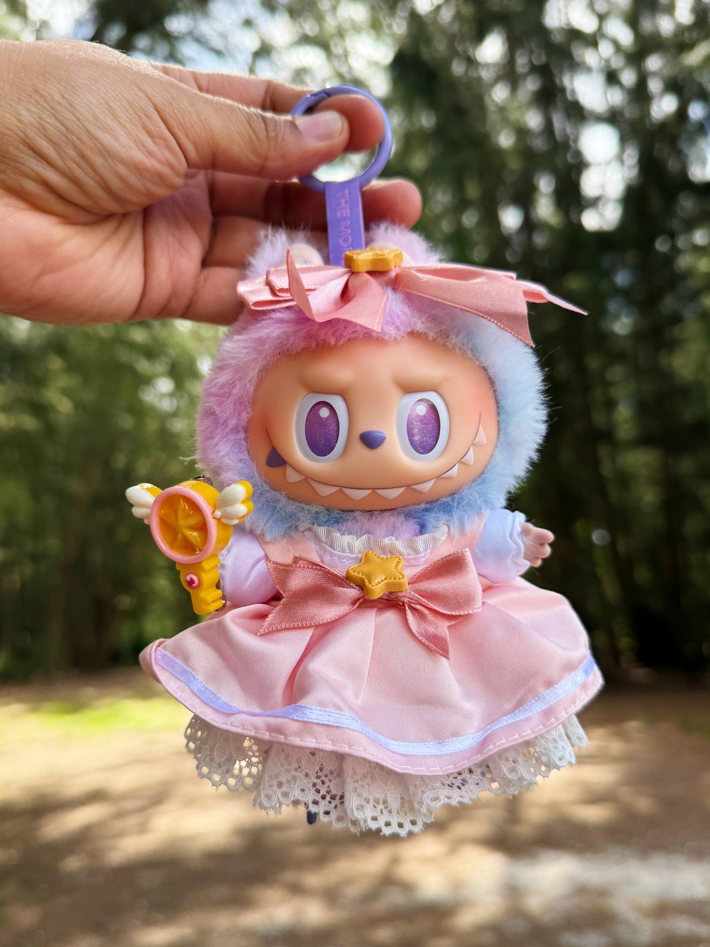 Sakura Card Captures Doll Labubu Anime Costume Cosplay Clothes 17cm