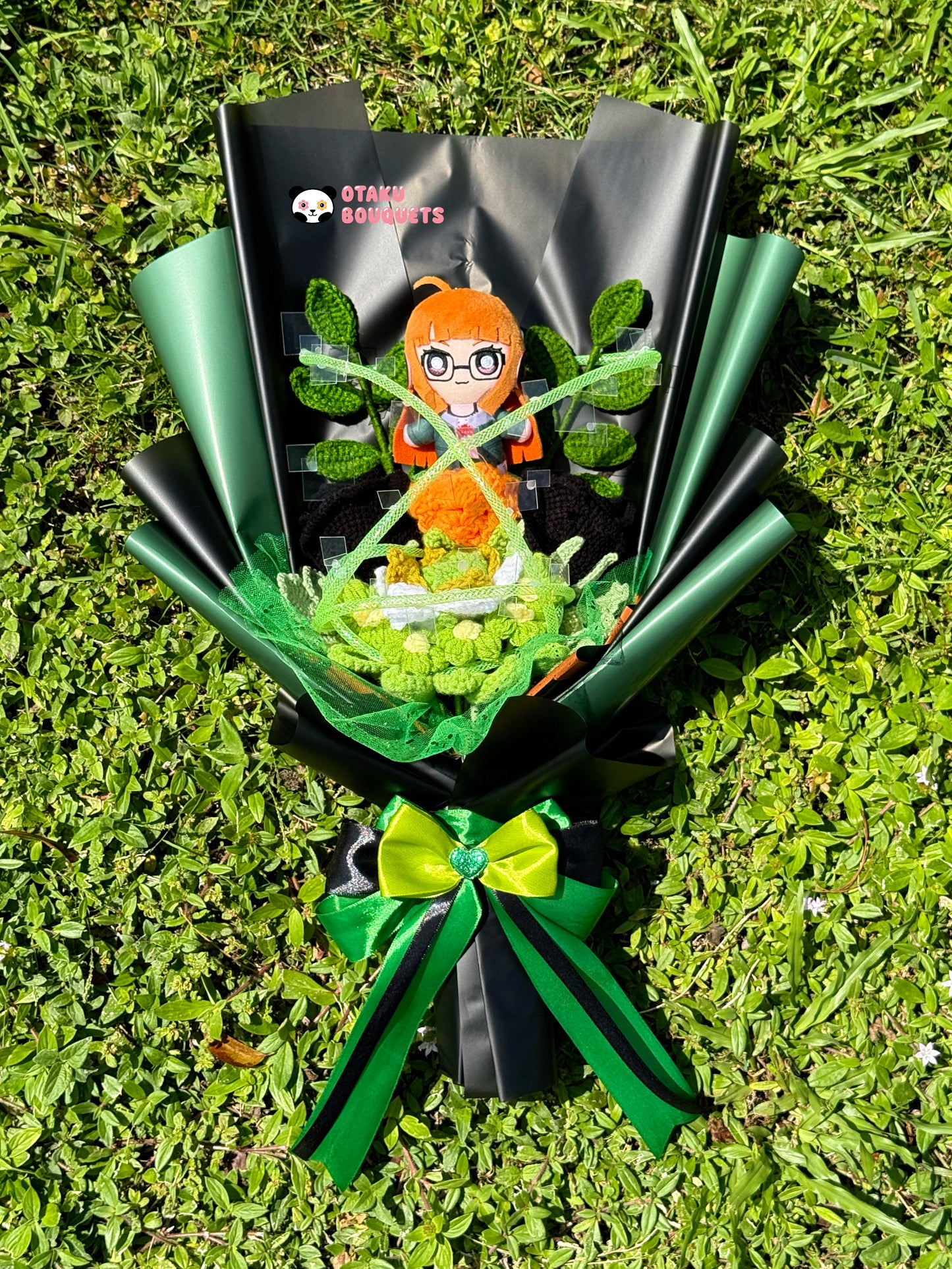 Sakura Futava Person Five Plushie Crochet Flower Bouquet