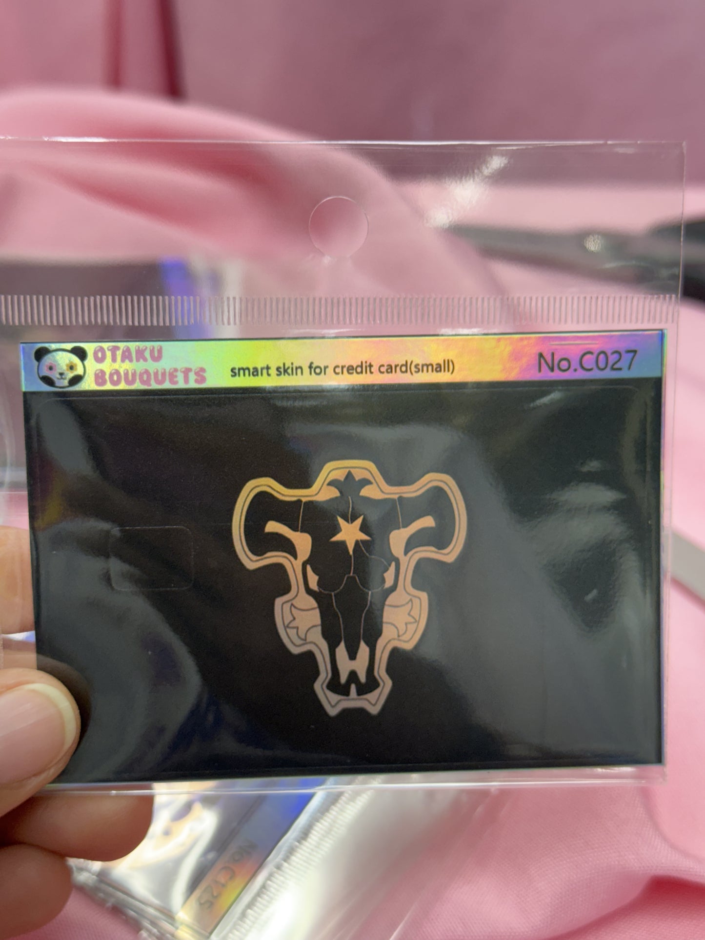 Black Bulls Sigil Crest Black Clover Anime Credit Card Sticker