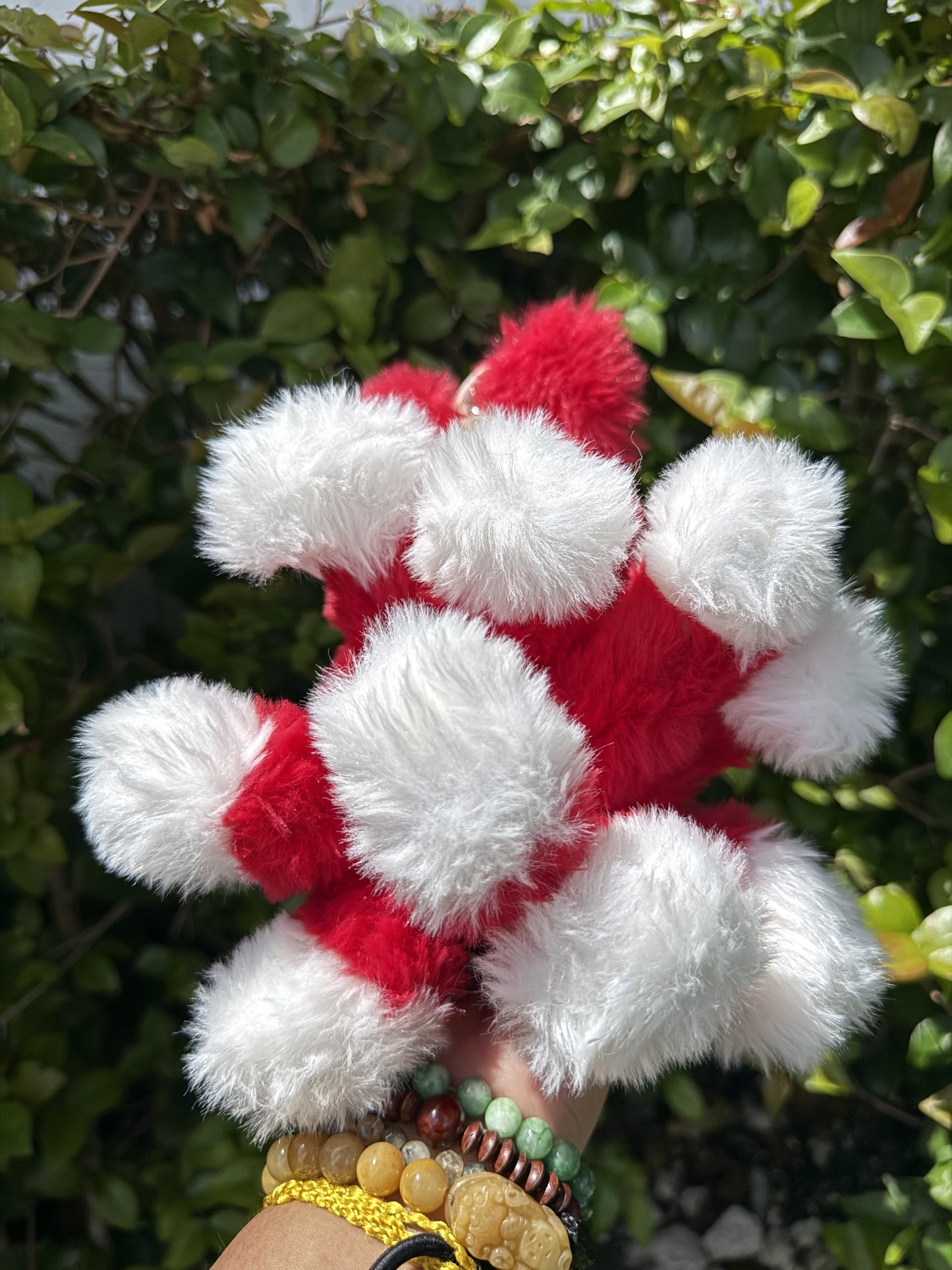Red Custom Nine-tailed Handmade Fluffy Labubu