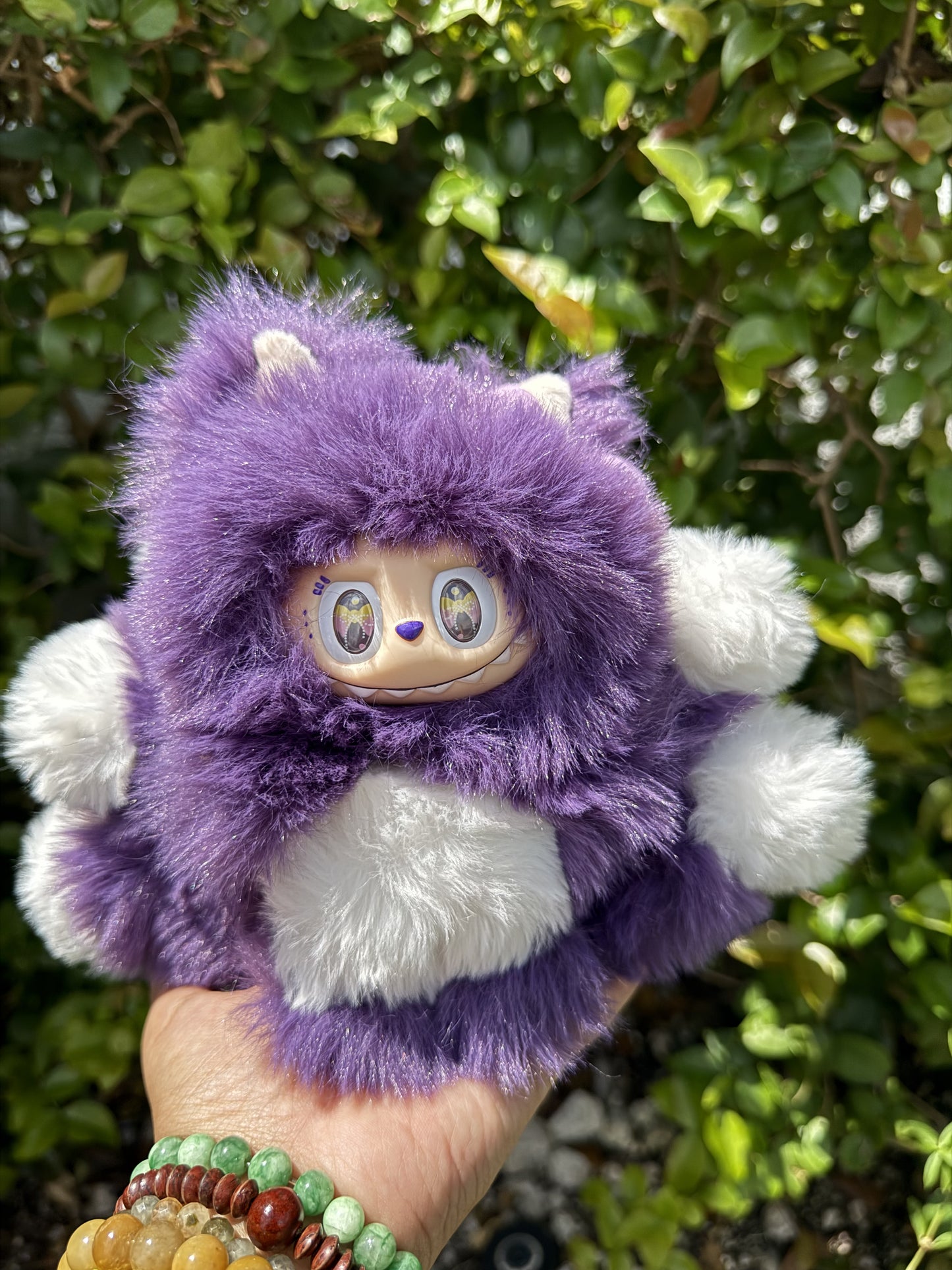 Purple Custom Nine-tailed Handmade Fluffy Labubu