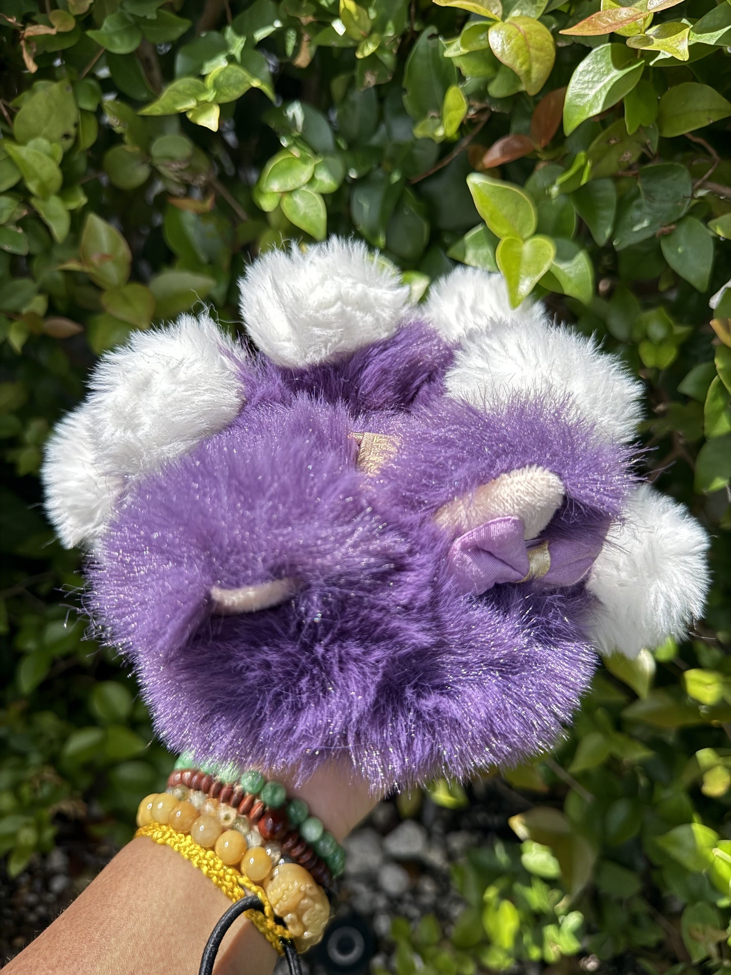 Purple Custom Nine-tailed Handmade Fluffy Labubu