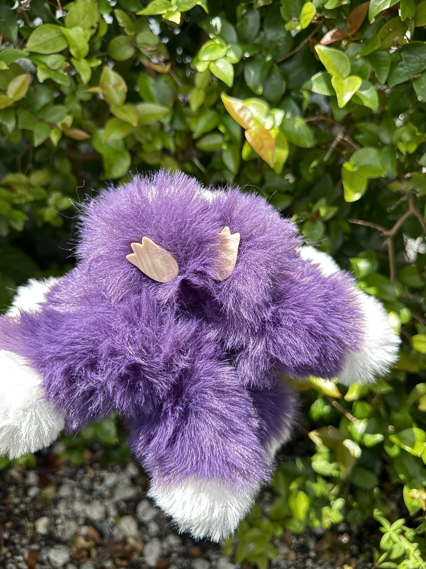 Purple Custom Nine-tailed Handmade Fluffy Labubu