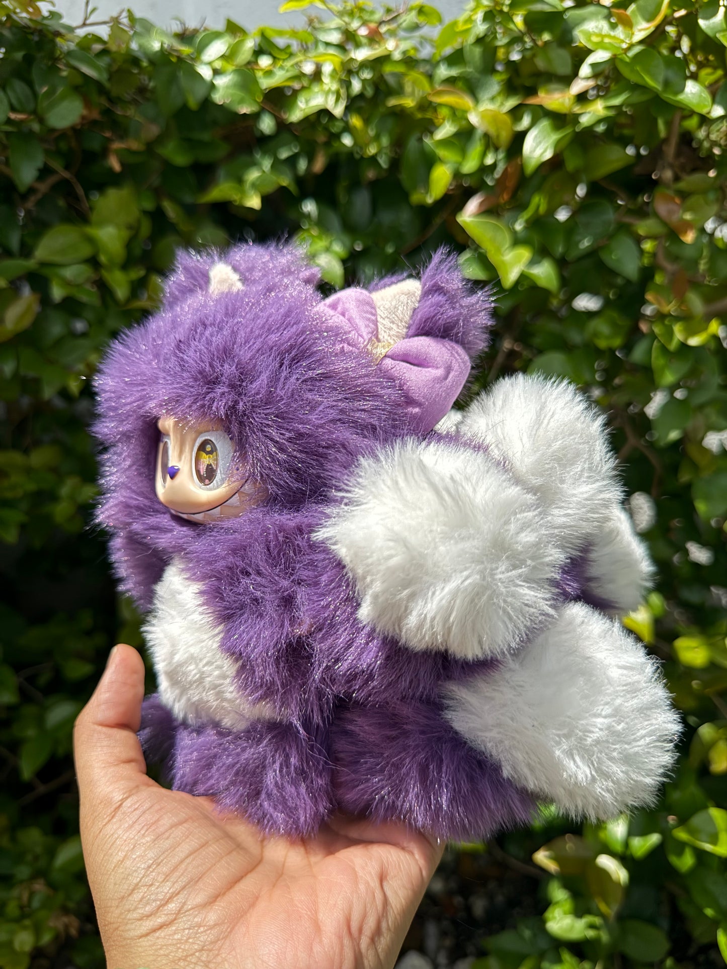 Purple Custom Nine-tailed Handmade Fluffy Labubu