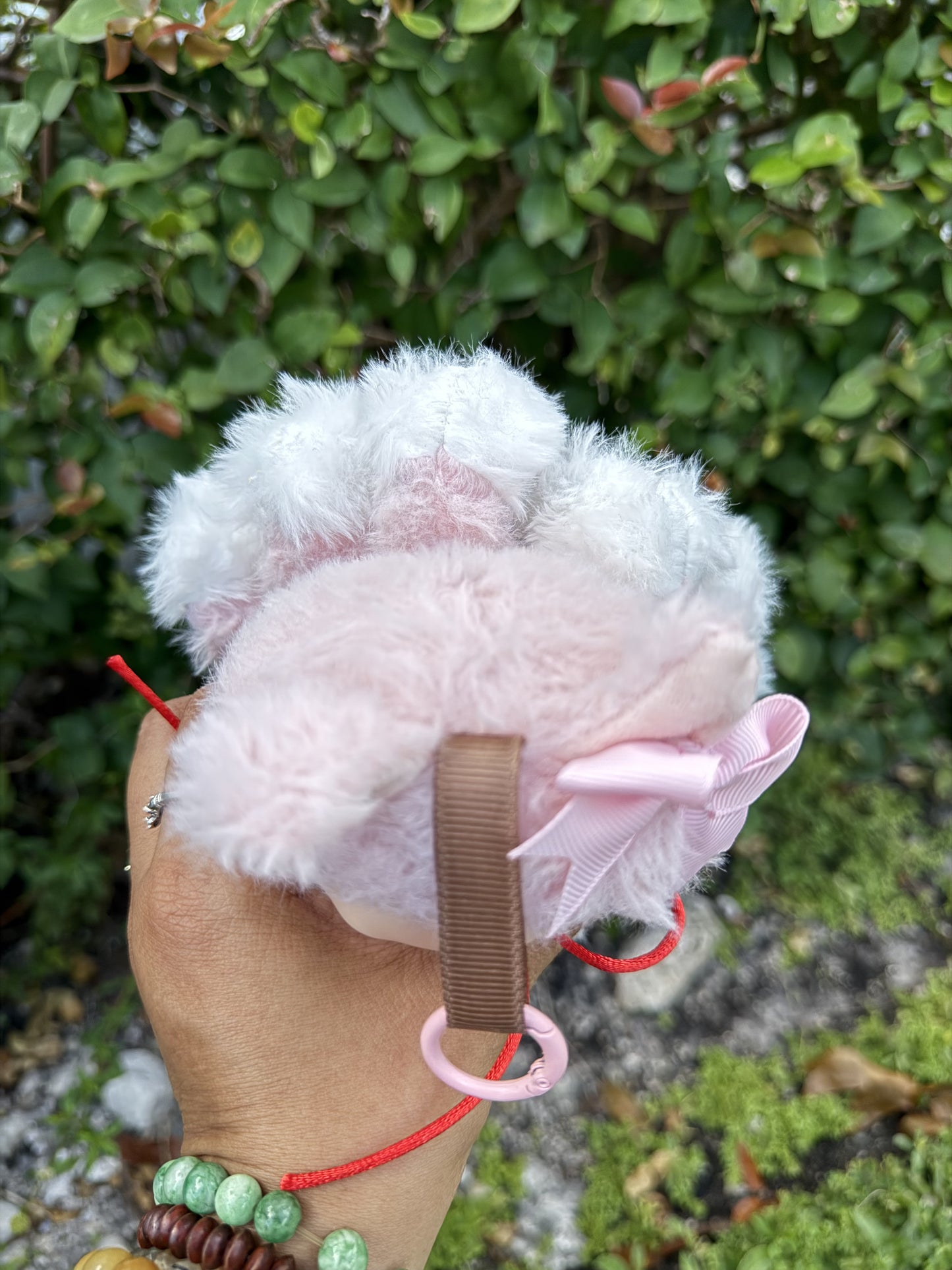 Pink Custom Nine-tailed Handmade Fluffy Labubu