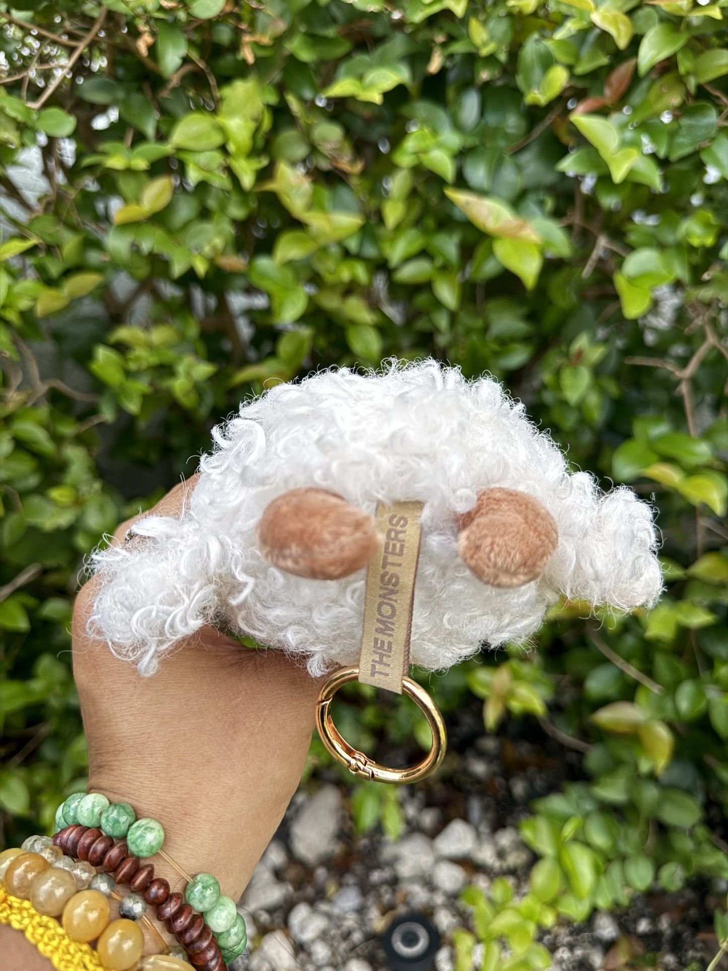 White Curly Cow Custom Handmade Fluffy Labubu